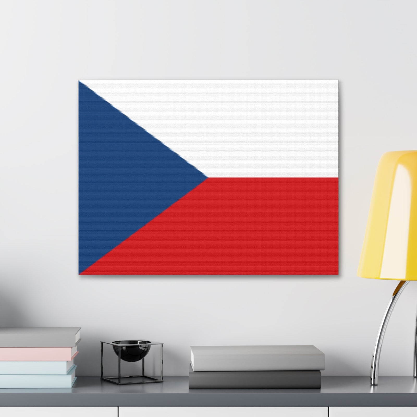Czechia Country Flag Canvas Vibrant Wall Art Unframed Home Decor-Express Your Love Gifts