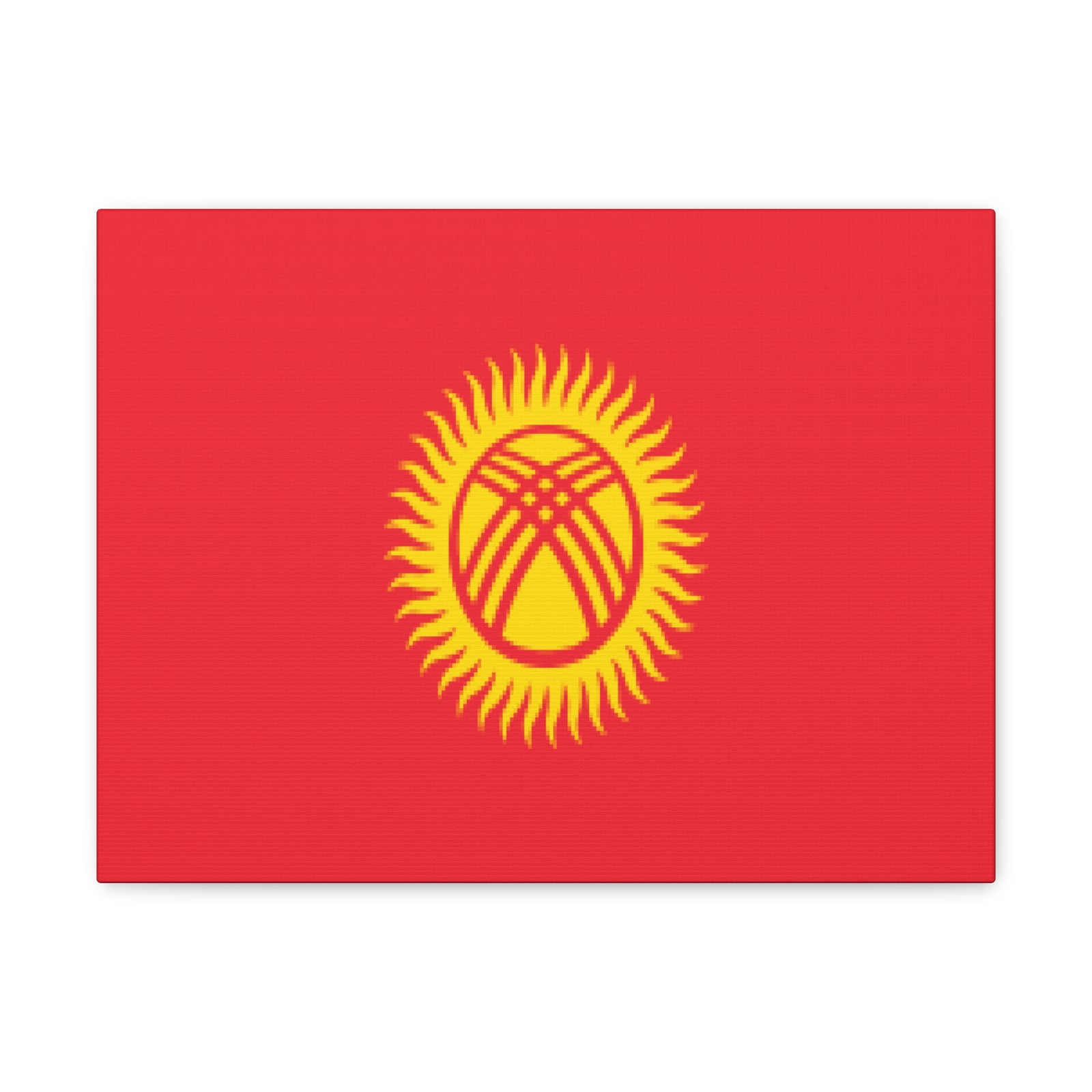 Kyrgyzstan Country Flag Canvas Vibrant Wall Art Unframed Home Decor-Express Your Love Gifts