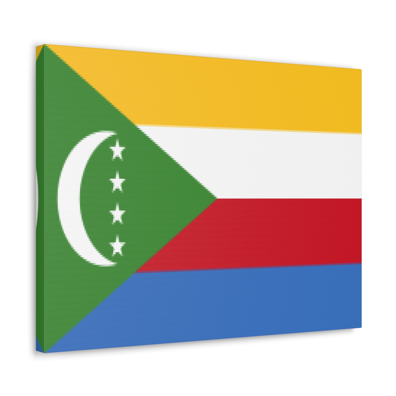 Comoros Country Flag Canvas Vibrant Wall Art Unframed Home Decor-Express Your Love Gifts