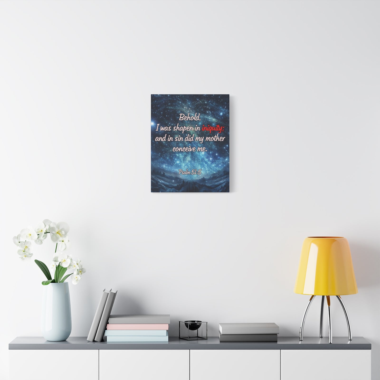 Scripture Walls Psalm 51:5 Original Sin Christian Wall Art Print Ready to Hang Unframed-Express Your Love Gifts