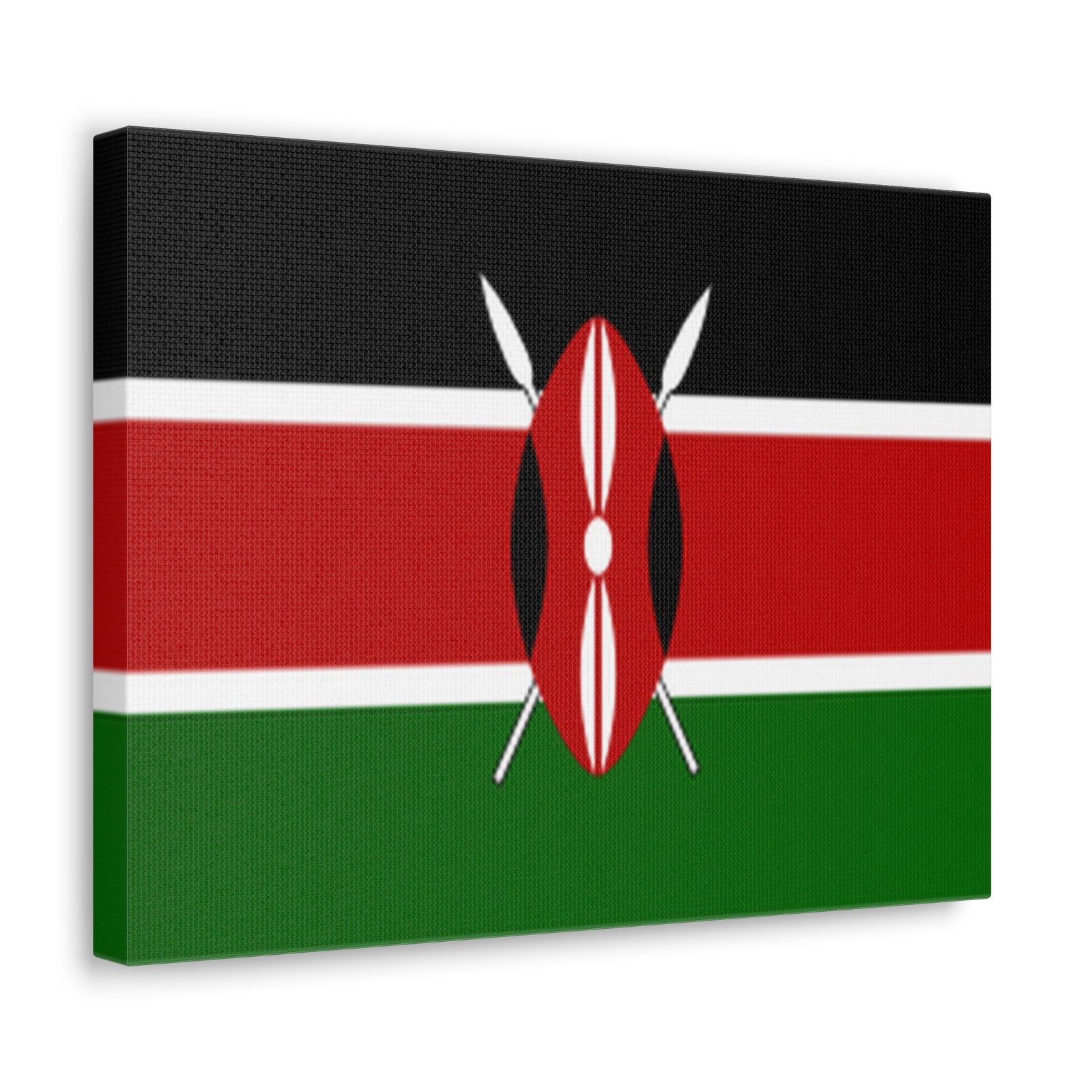 Kenya Country Flag Canvas Vibrant Wall Art Unframed Home Decor-Express Your Love Gifts