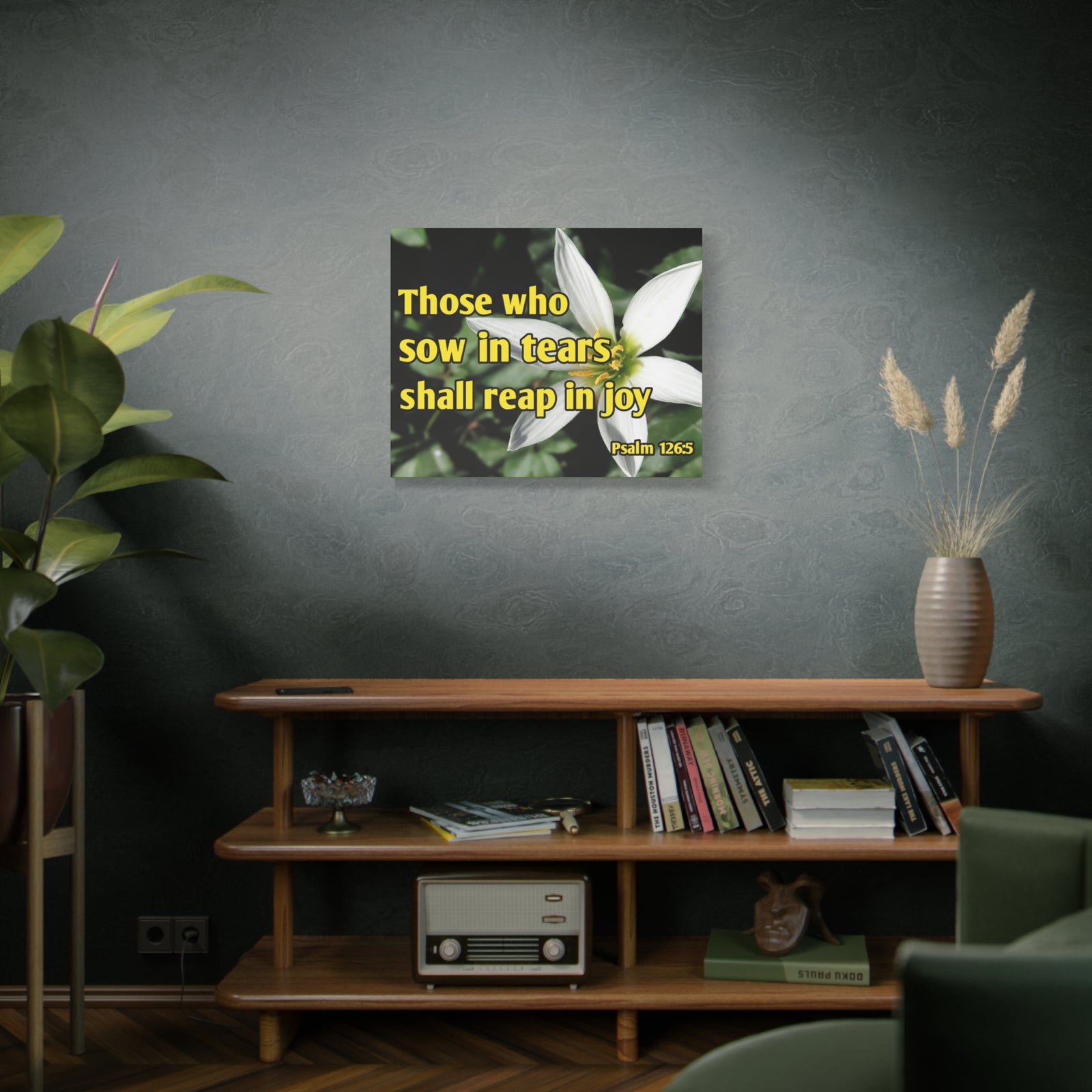 Scripture Walls Shall Reap In Joy Psalm 126:5 Bible Verse Canvas Christian Wall Art Ready to Hang-Express Your Love Gifts