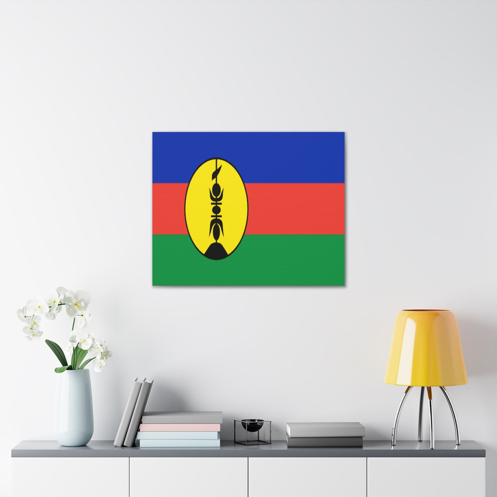 New Caledonia Country Flag Canvas Vibrant Wall Art Unframed Home Decor-Express Your Love Gifts