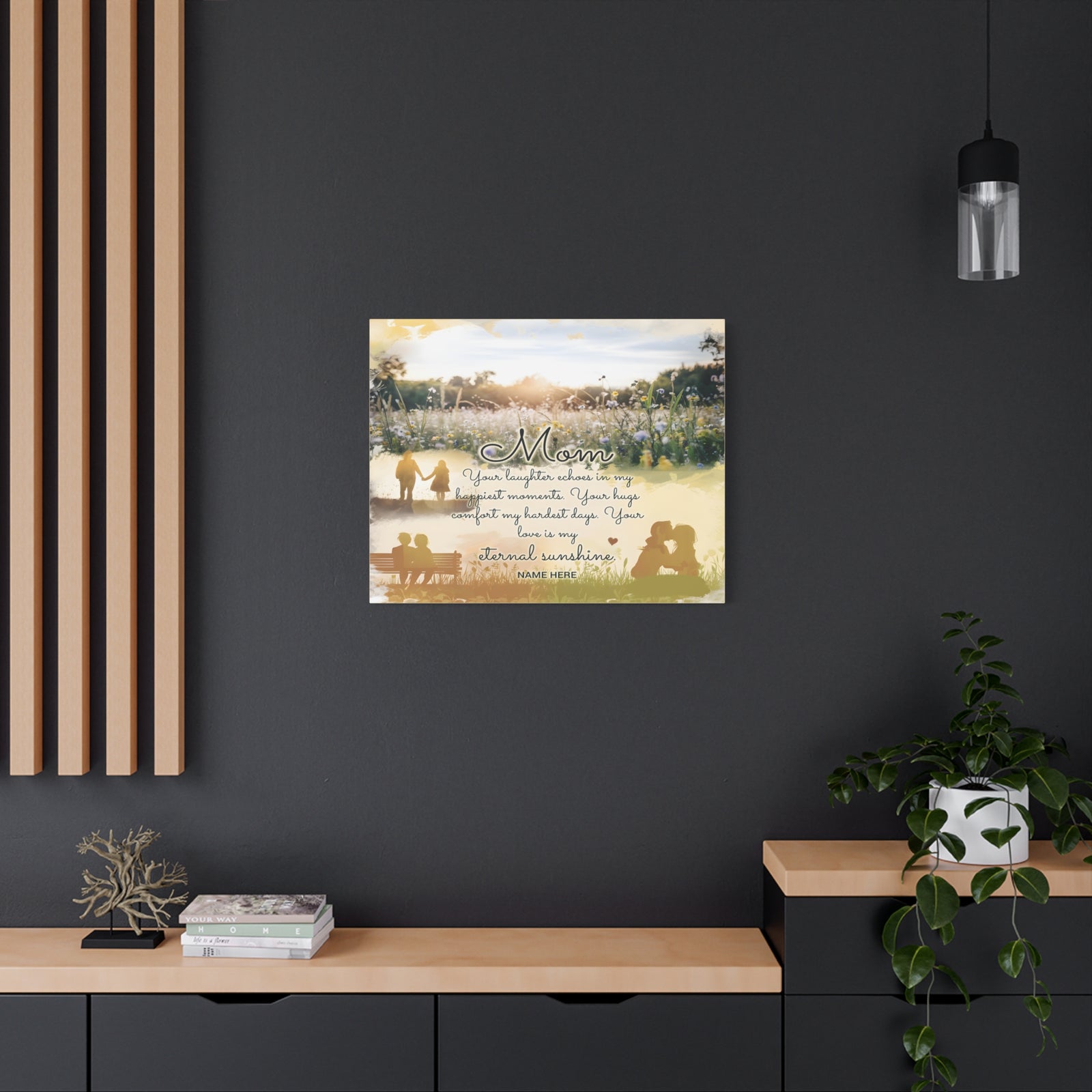 Personalized To Mom Eternal Sunshine Inspirational Quote – Elegant Home Décor-Express Your Love Gifts