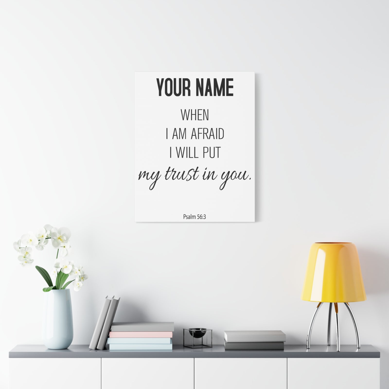 Personalized Psalm 56:3 I Will Put My Trust in You-Express Your Love Gifts