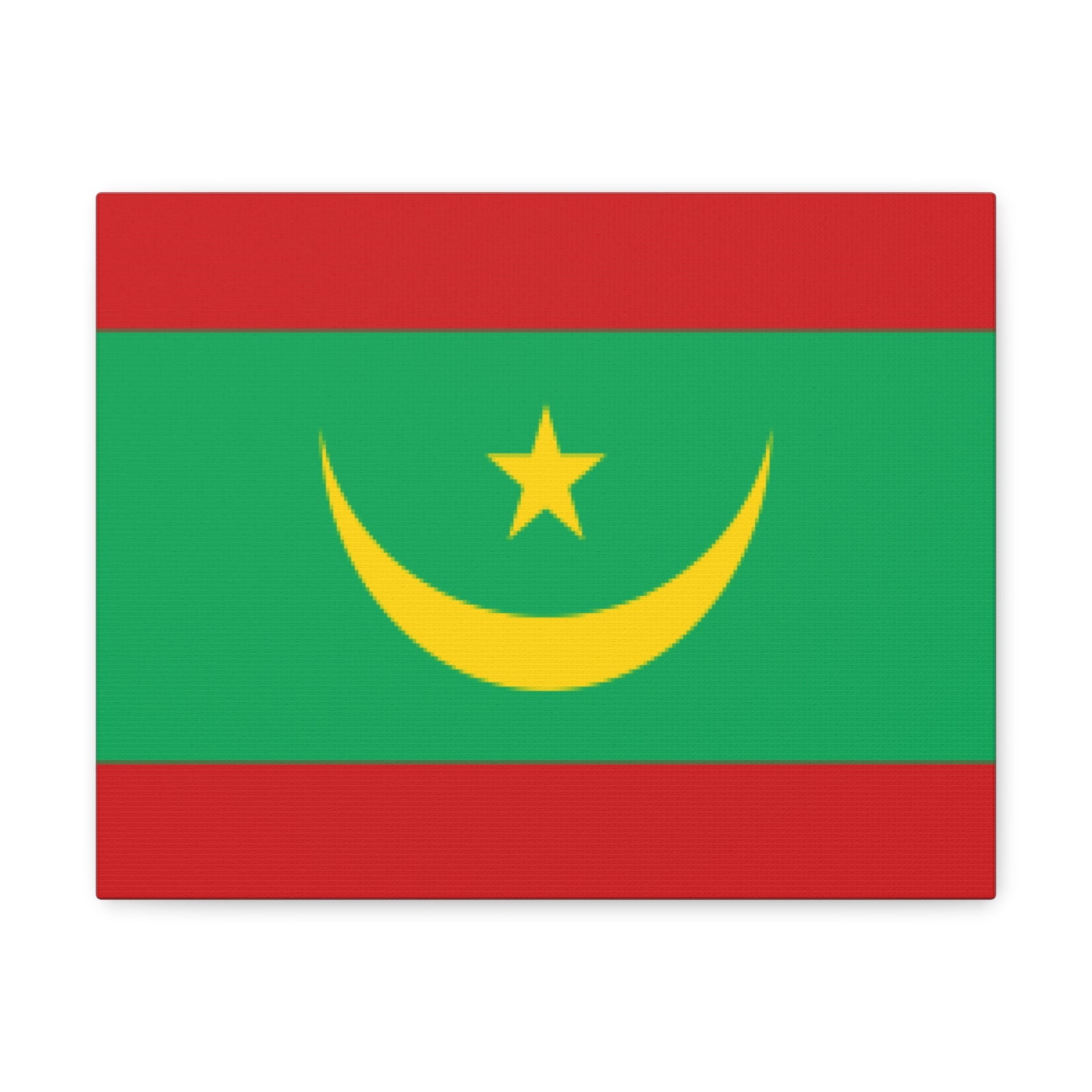 Mauritania Country Flag Canvas Vibrant Wall Art Unframed Home Decor-Express Your Love Gifts