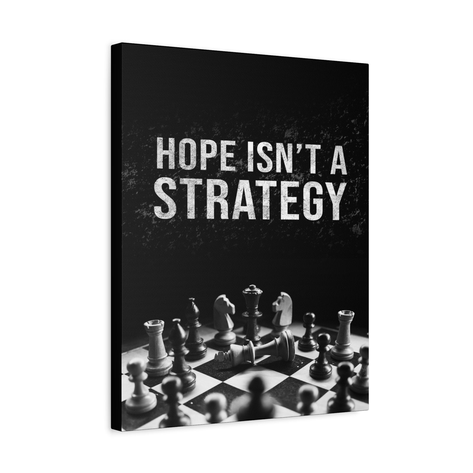 Hope Isn't A Strategy Wall Street Trading Quote-Money Motivation Wall Art-Express Your Love Gifts