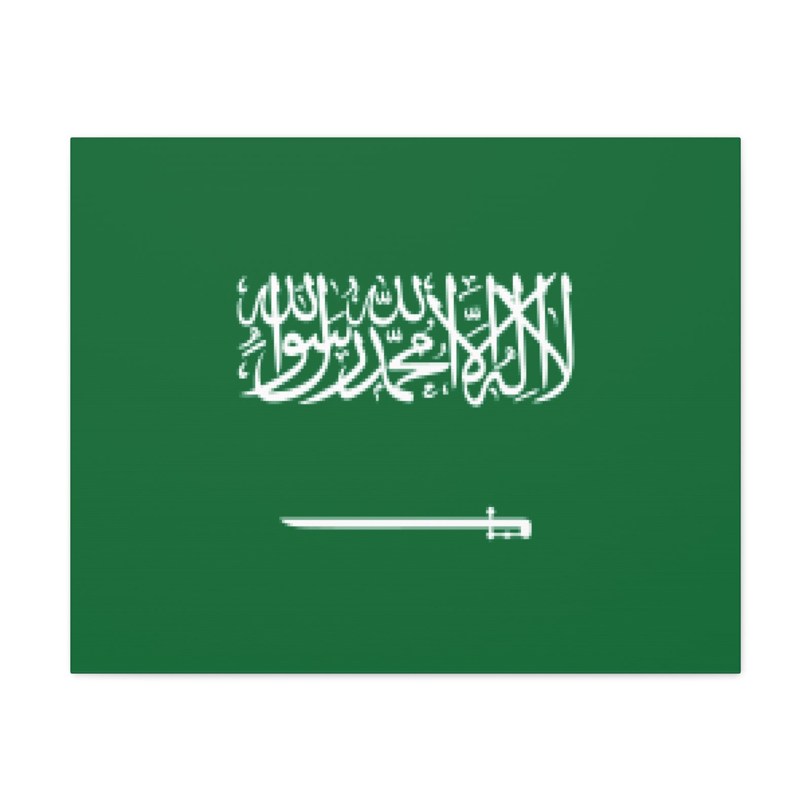 Saudi Arabia Country Flag Canvas Vibrant Wall Art Unframed Home Decor-Express Your Love Gifts