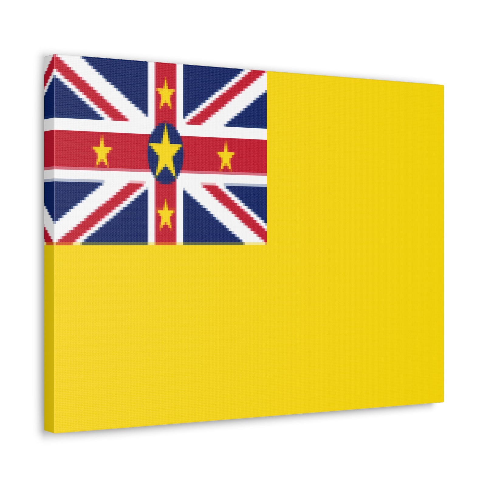 Niue Country Flag Canvas Vibrant Wall Art Unframed Home Decor-Express Your Love Gifts