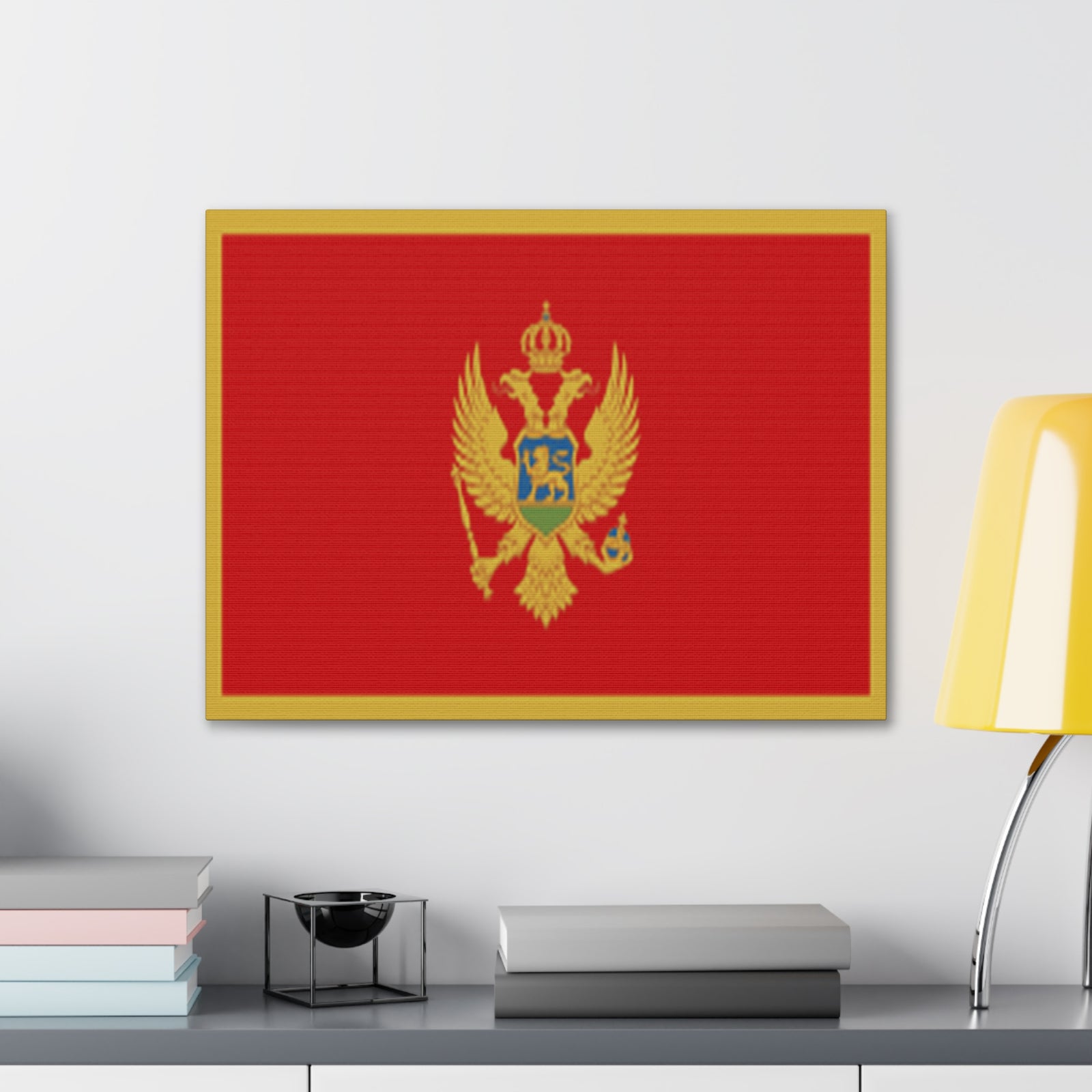Montenegro Country Flag Canvas Vibrant Wall Art Unframed Home Decor-Express Your Love Gifts