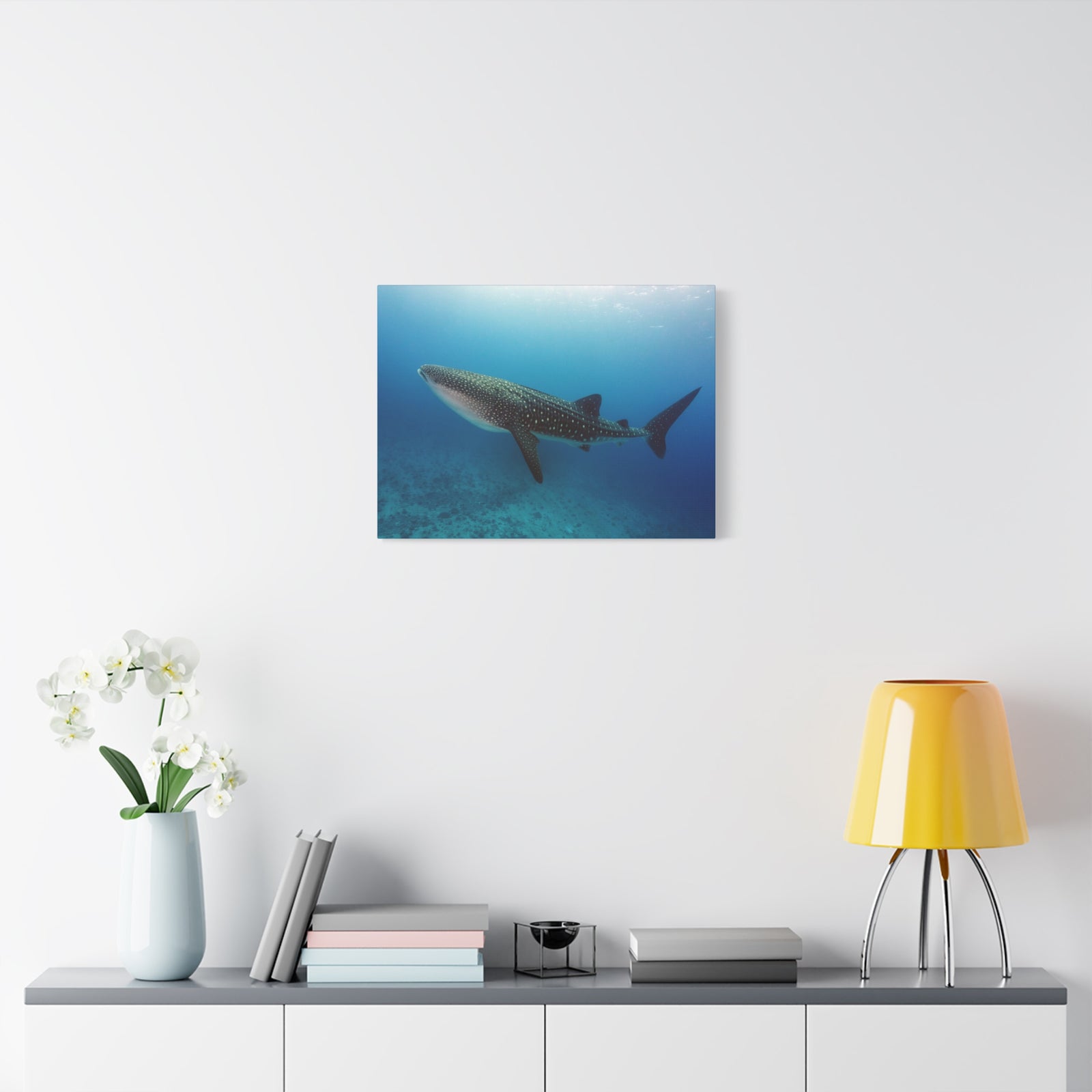 Majestic Whale Shark Art Majestic Whale Shark Print Animal Wall Art Wildlife Canvas Prints Wall Art Ready to Hang-Express Your Love Gifts