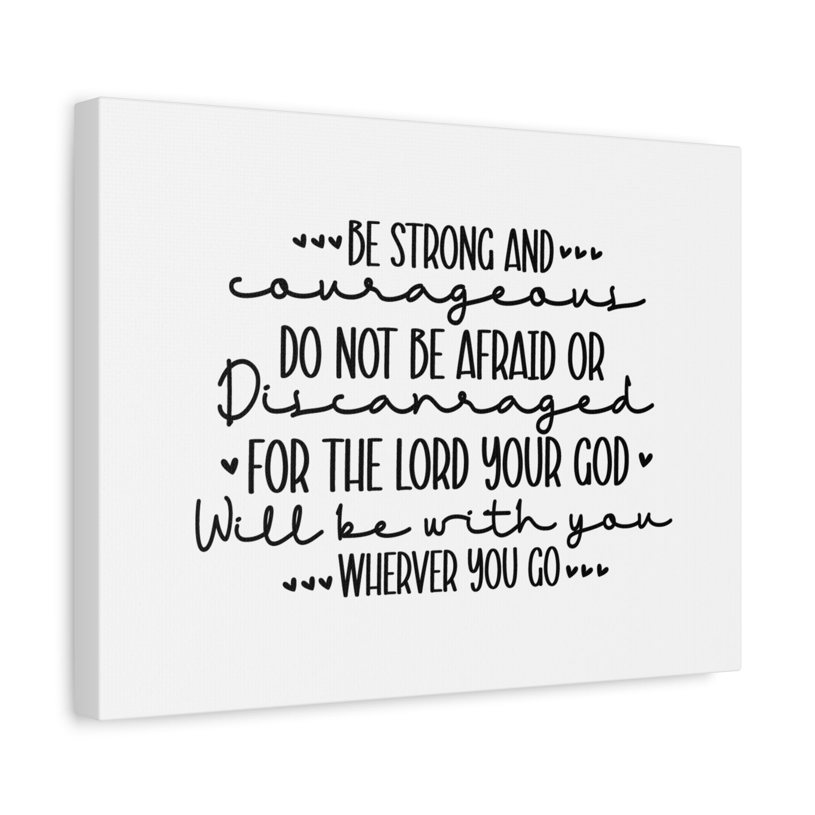Scripture Canvas The Lord Your God Psalm 119:28 Christian Wall Art Bible Verse Print Ready to Hang-Express Your Love Gifts
