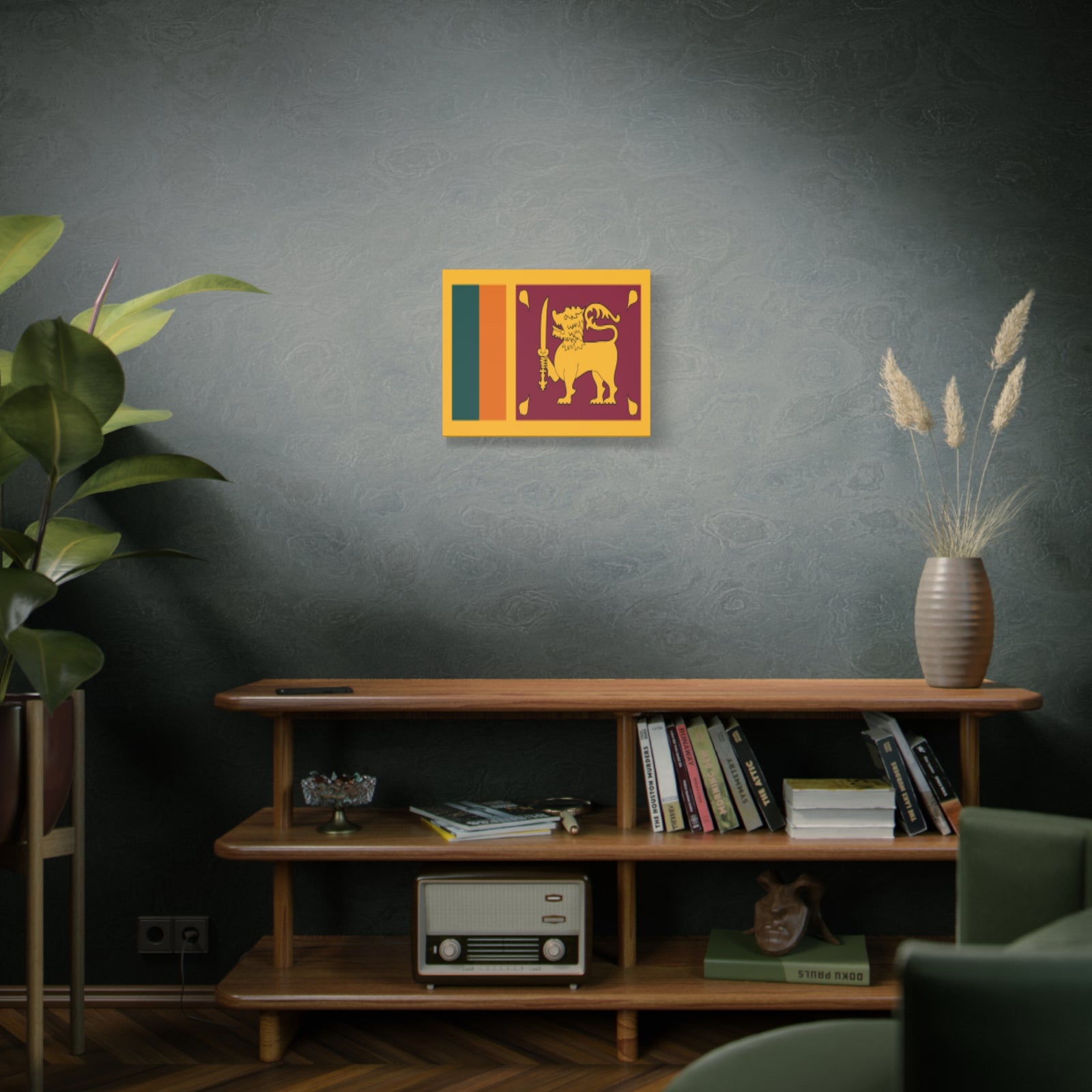 Sri Lanka Country Flag Canvas Vibrant Wall Art Unframed Home Decor-Express Your Love Gifts
