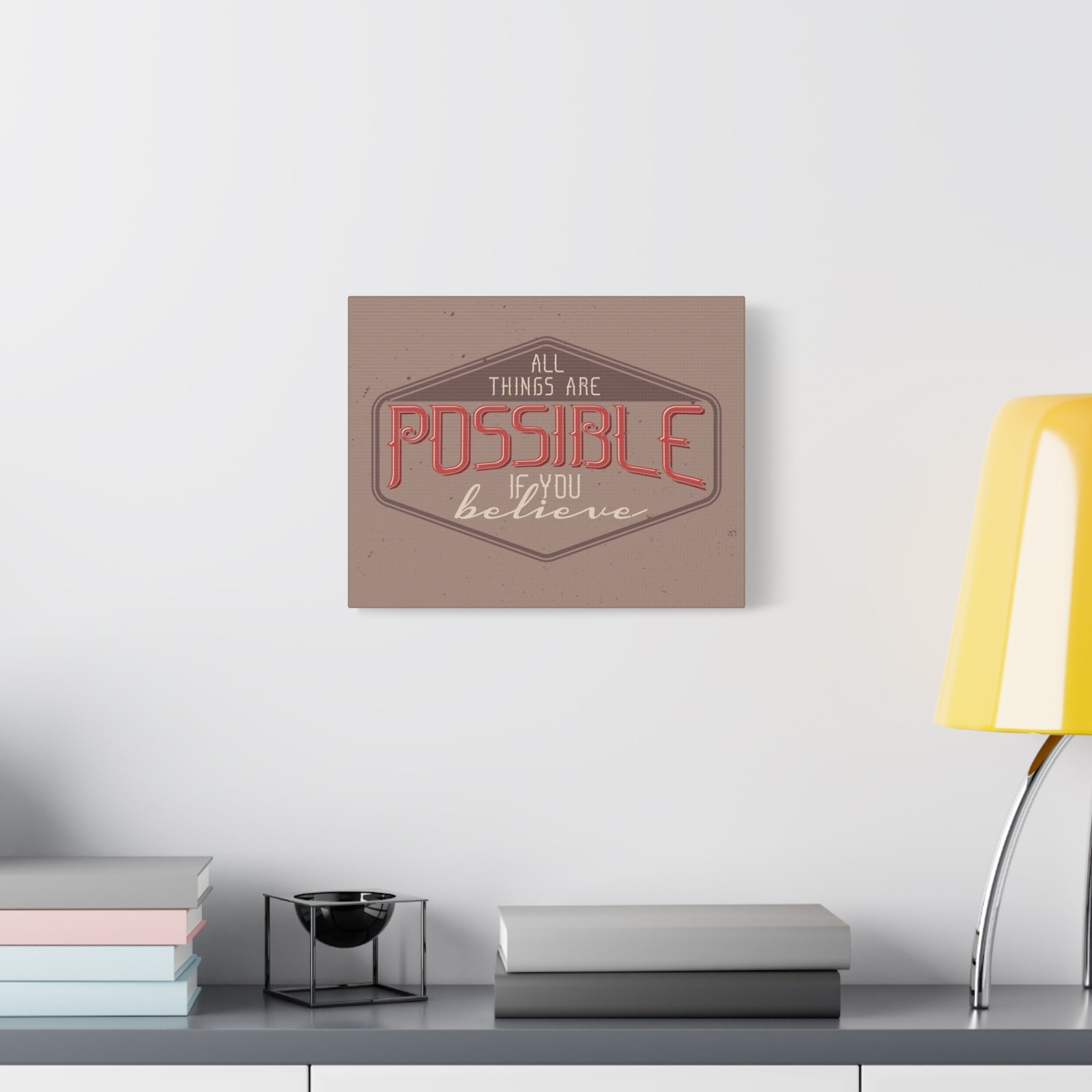 Inspirational Quote Canvas If You Believe Wall Art Motivational Motto Inspiring Prints Artwork Decor Ready to Hang-Express Your Love Gifts