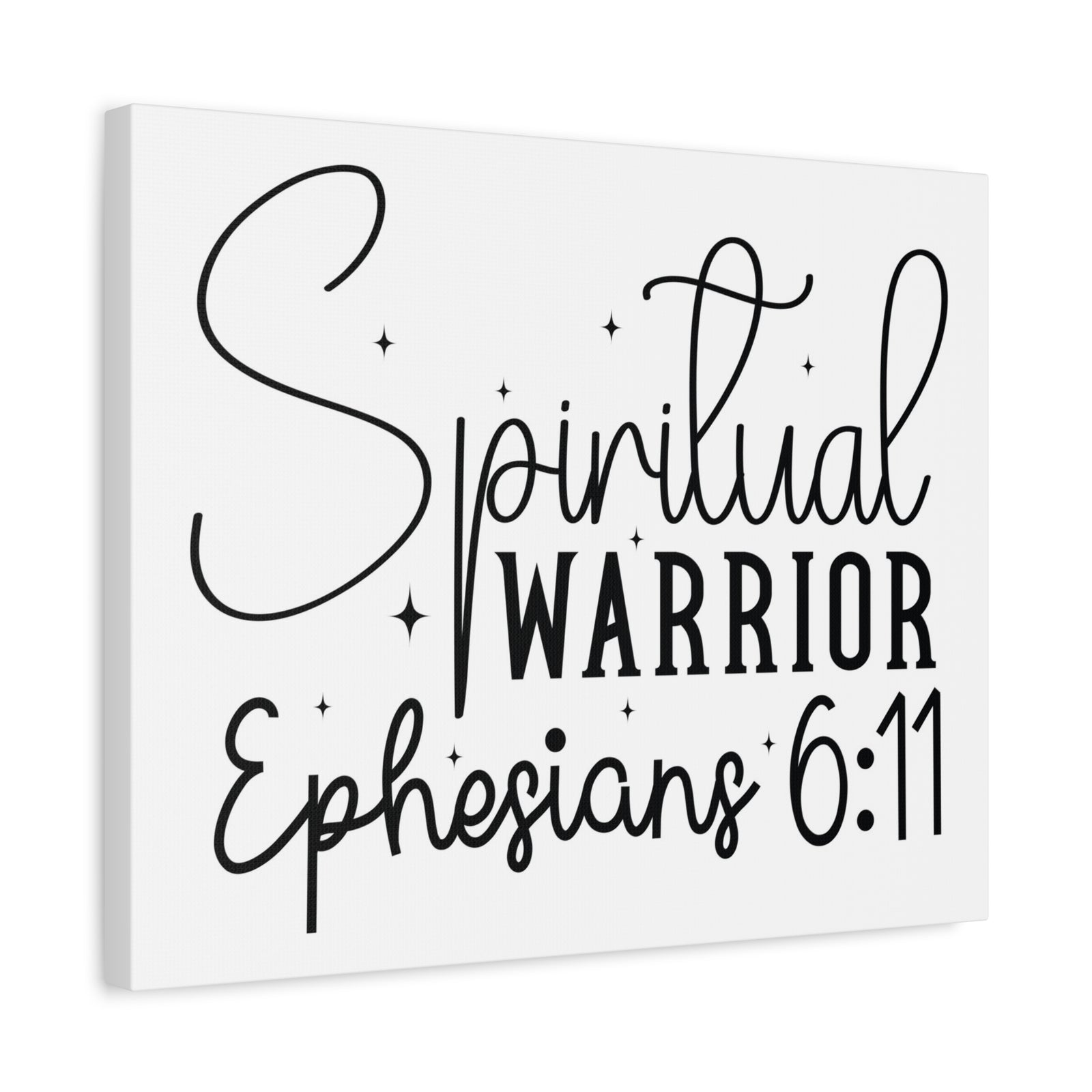 Scripture Walls Ephesians 6:11 A Spiritual Warrior Bible Verse Canvas Christian Wall Art Ready to Hang Unframed-Express Your Love Gifts