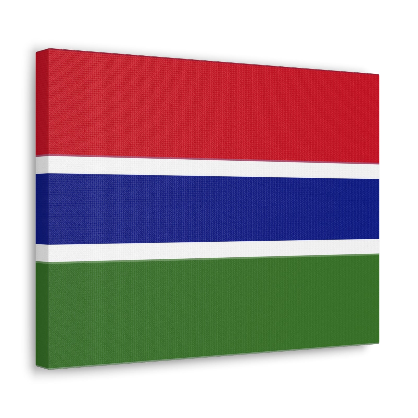 Gambia Country Flag Canvas Vibrant Wall Art Unframed Home Decor-Express Your Love Gifts