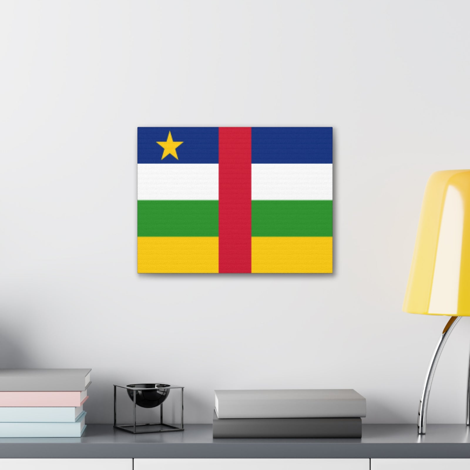 Central African Republic Country Flag Canvas Vibrant Wall Art Unframed Home Decor-Express Your Love Gifts