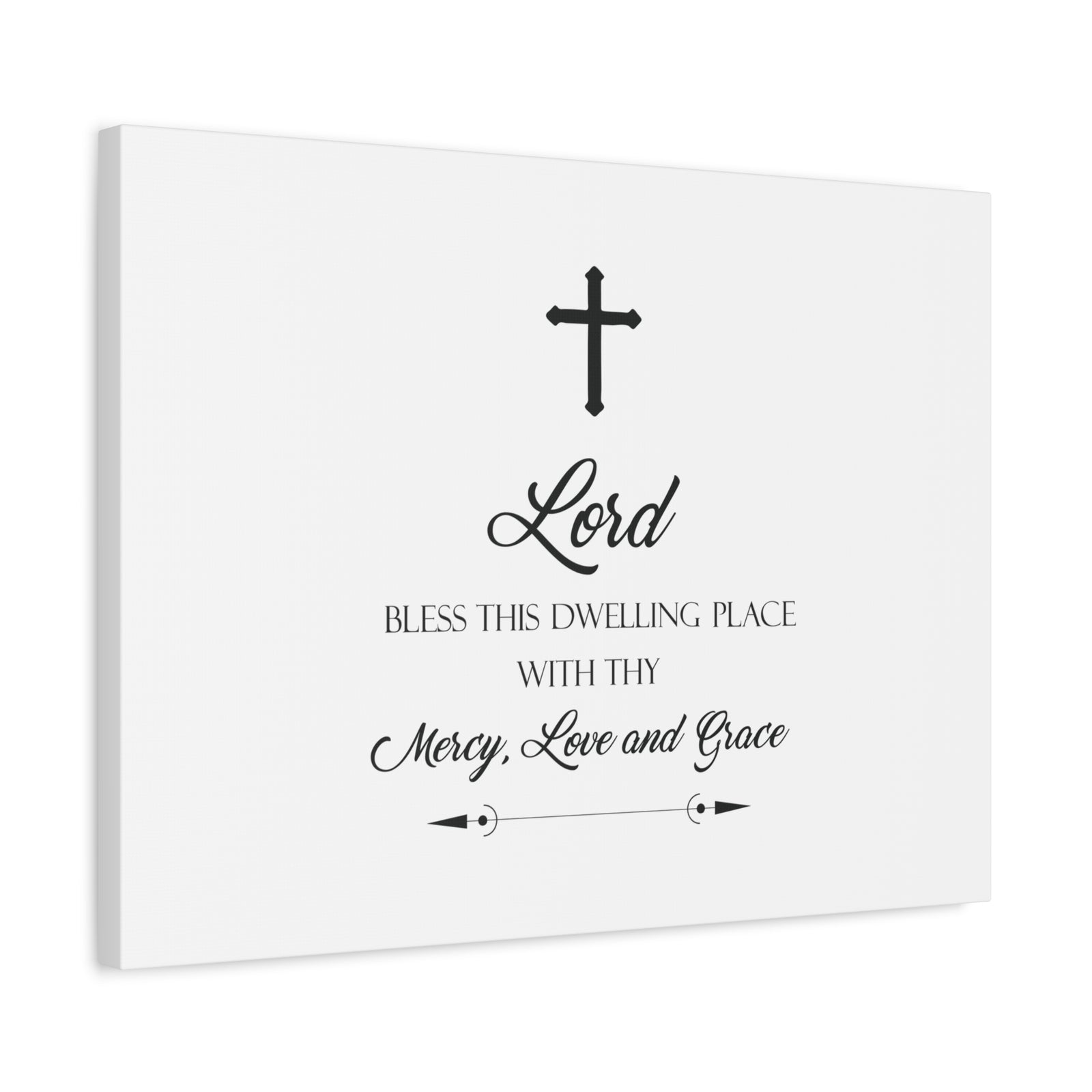 Scripture Canvas Lord Bless This Dwelling Place Psalm 23:6 Christian Wall Art Bible Verse Print Ready to Hang-Express Your Love Gifts