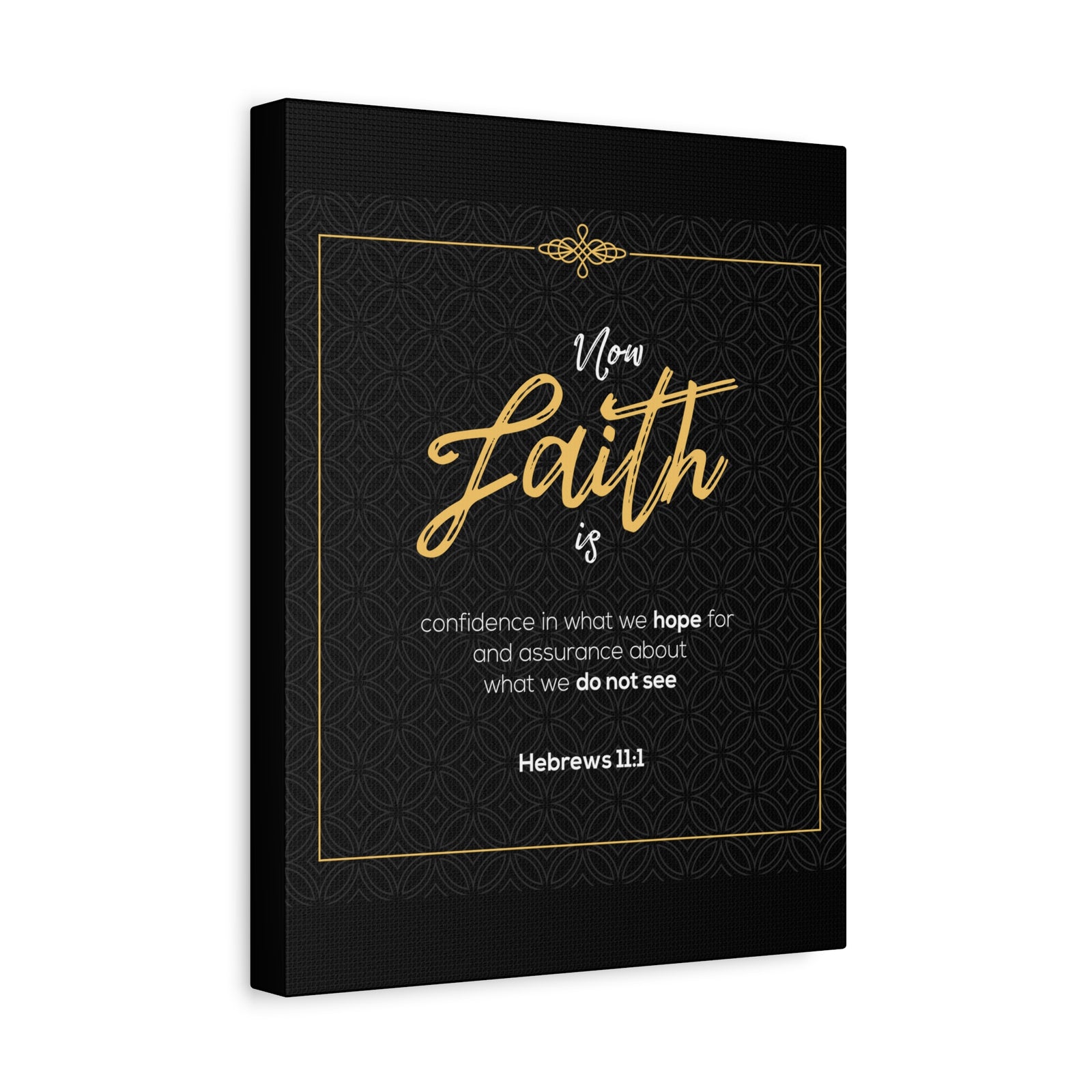 Scripture Canvas Faith Is Confidence Hebrews 11:1 Christian Wall Art Bible Verse Print Ready To Hang-Express Your Love Gifts