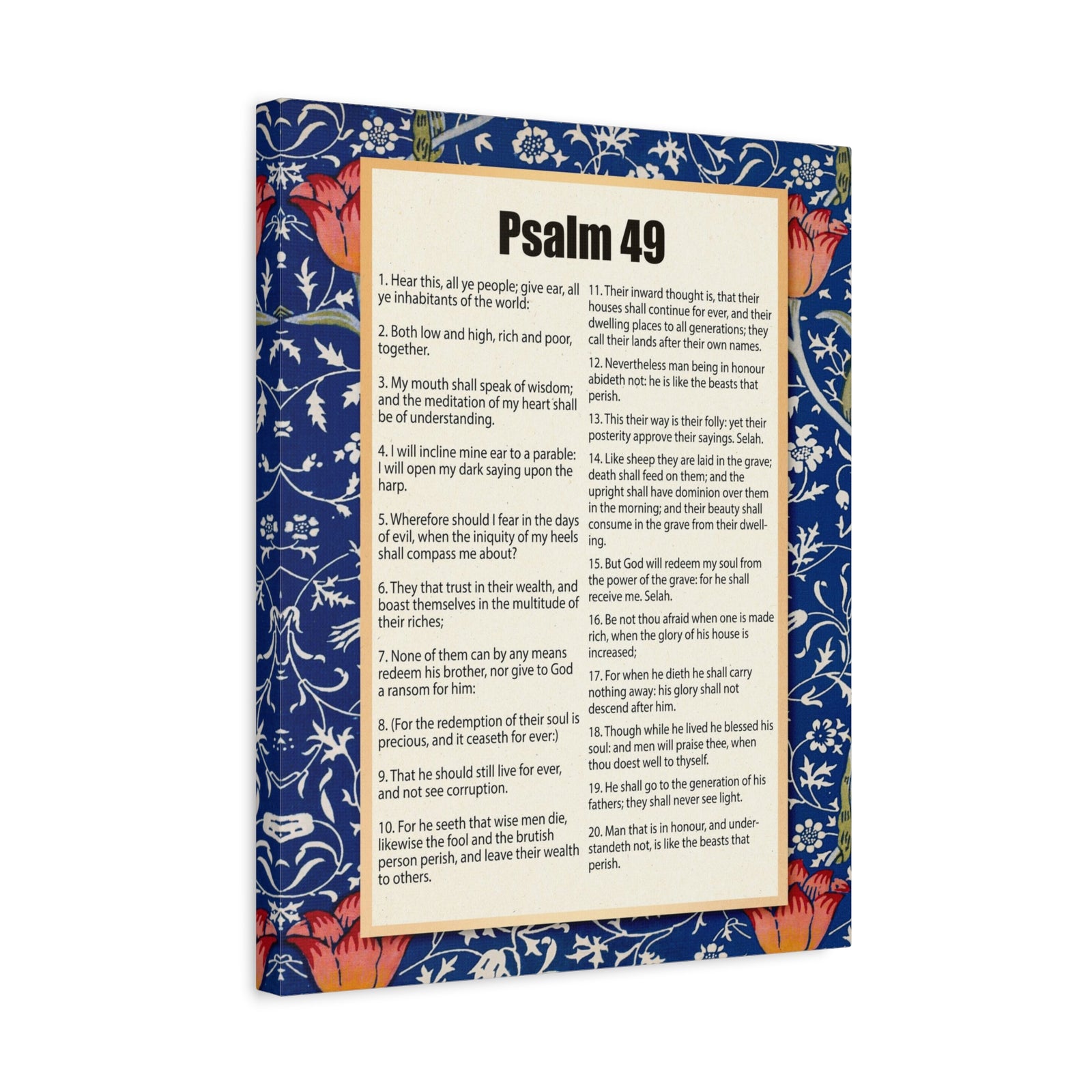 Scripture Walls Riches Will Not Last Psalm 49:17 Christian Wall Art Bible Verse Print Ready to Hang-Express Your Love Gifts