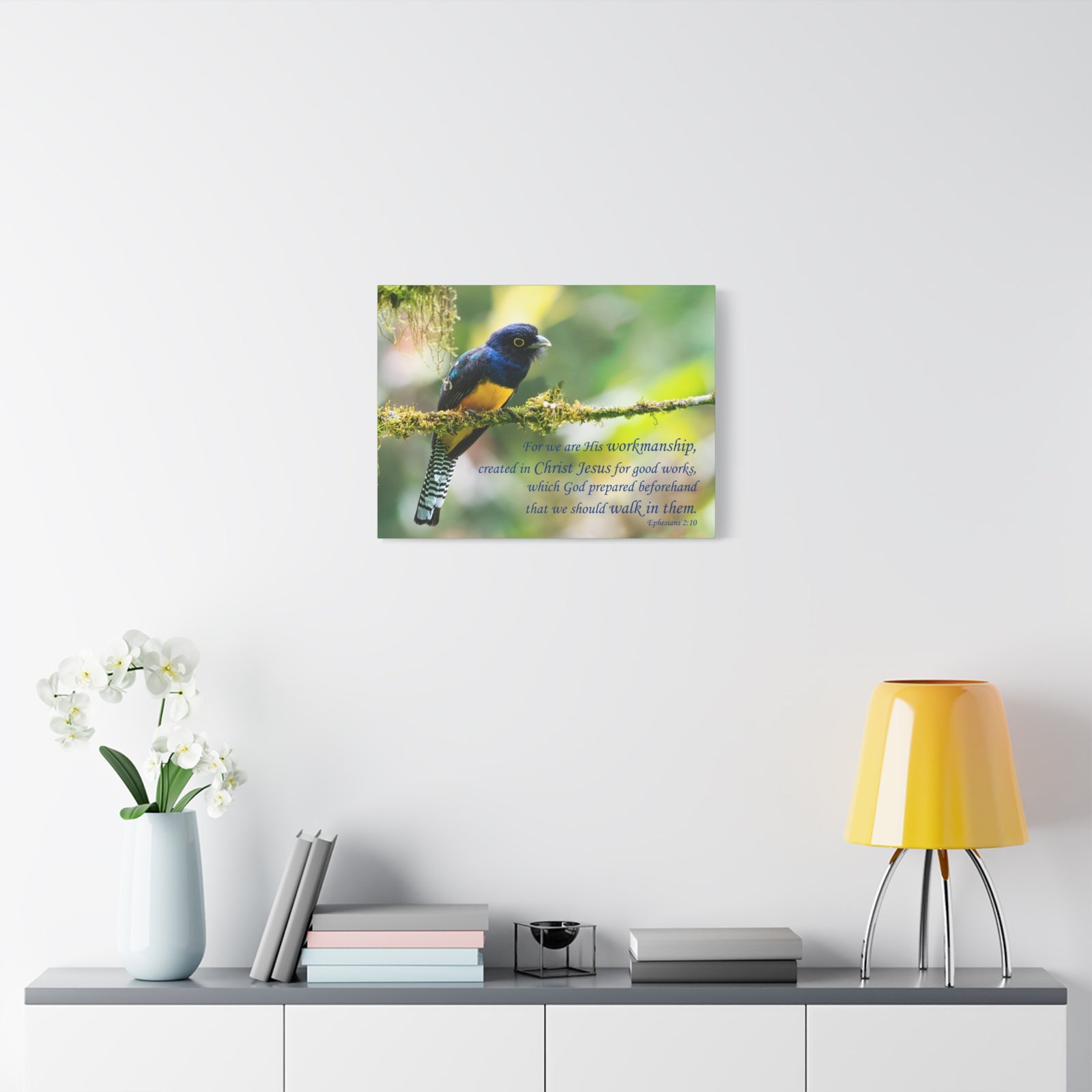 Scripture Canvas For Good Works Ephesians 2:10 Christian Wall Art Bible Verse Print Ready to Hang-Express Your Love Gifts