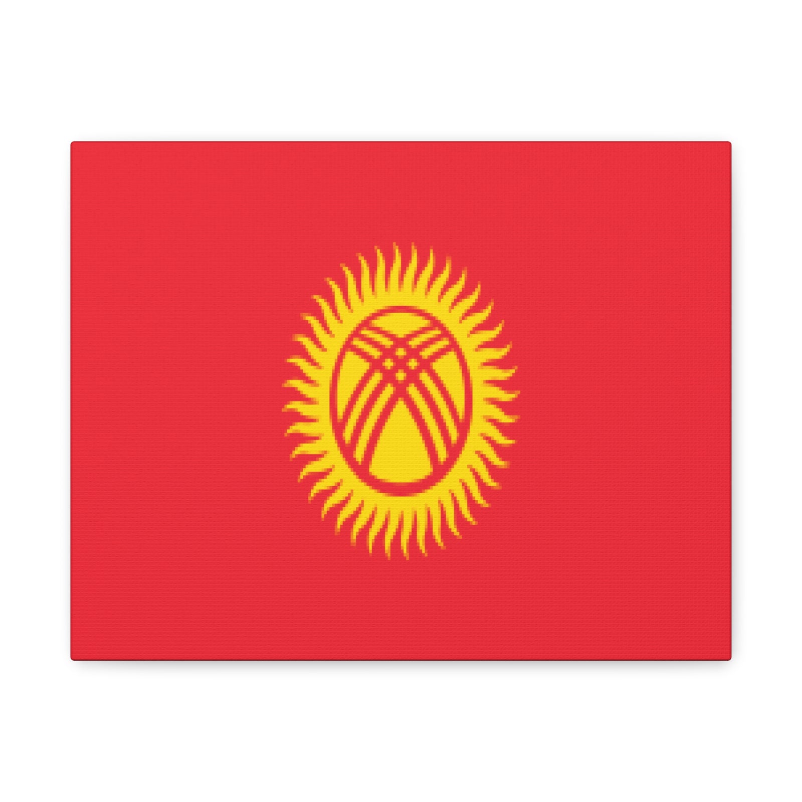 Kyrgyzstan Country Flag Canvas Vibrant Wall Art Unframed Home Decor-Express Your Love Gifts