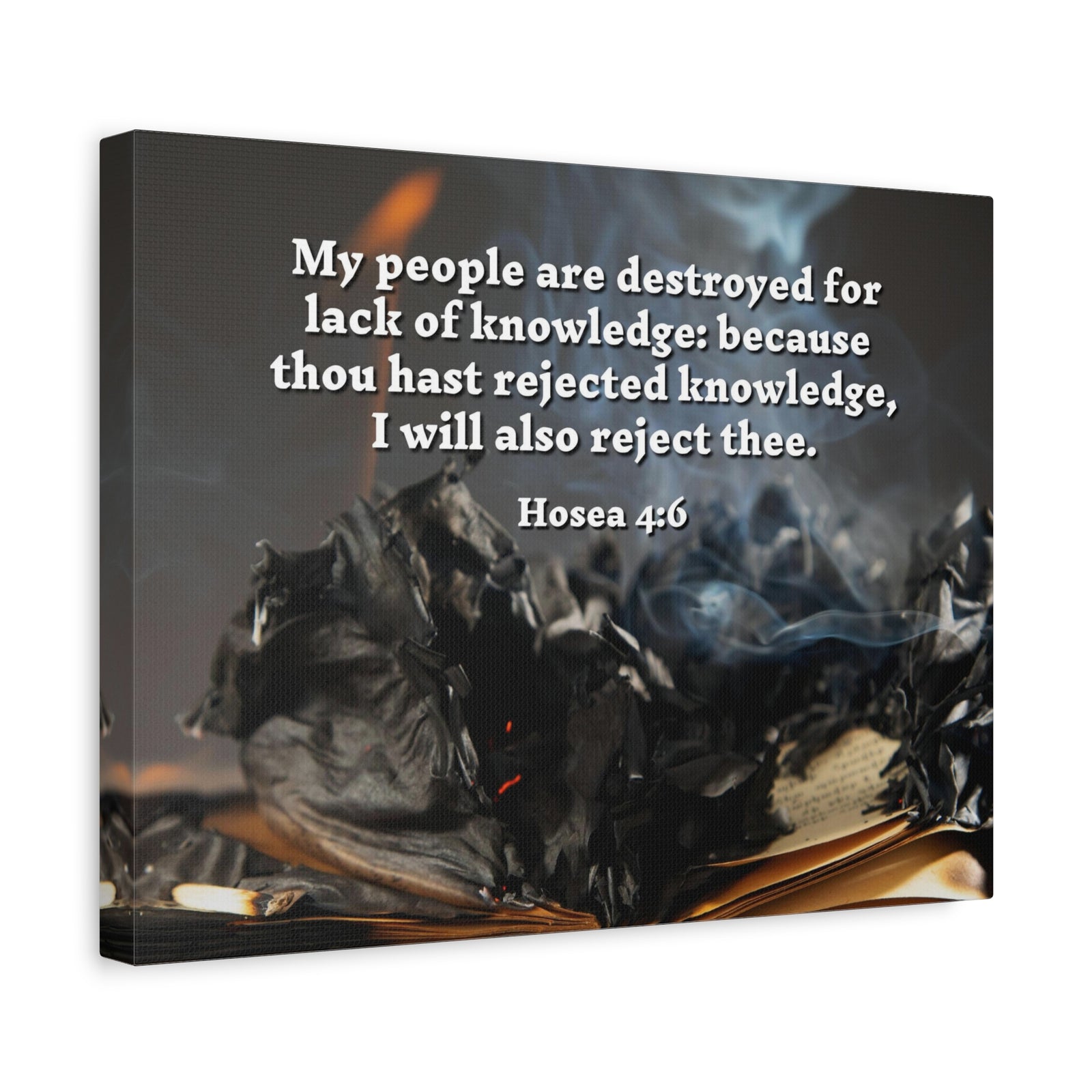 Scripture Walls My People Hosea 4:6 Bible Verse Canvas Christian Wall Art Ready to Hang-Express Your Love Gifts