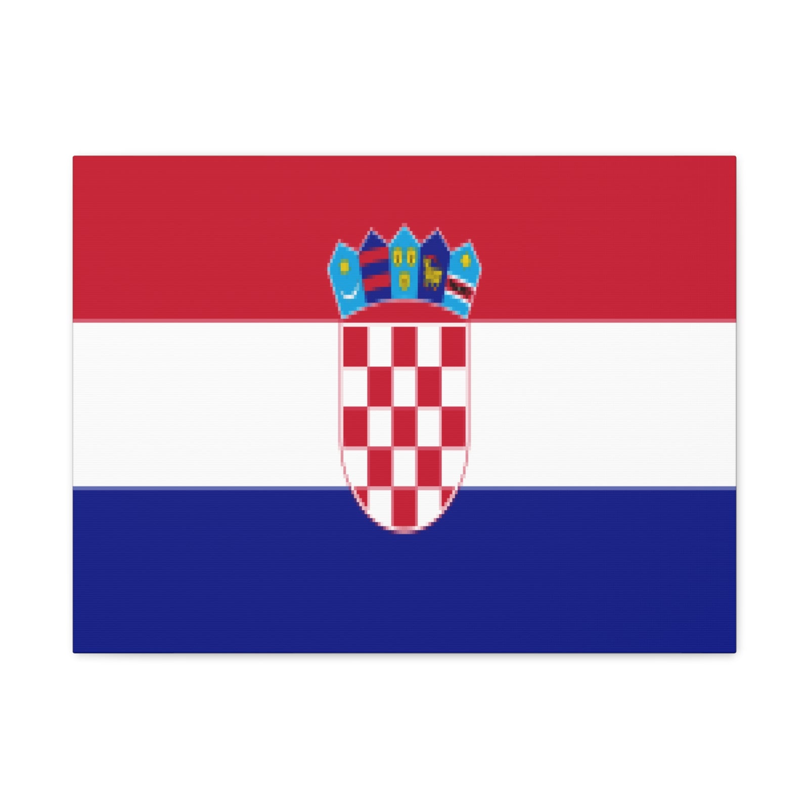 Croatia Country Flag Canvas Vibrant Wall Art Unframed Home Decor-Express Your Love Gifts