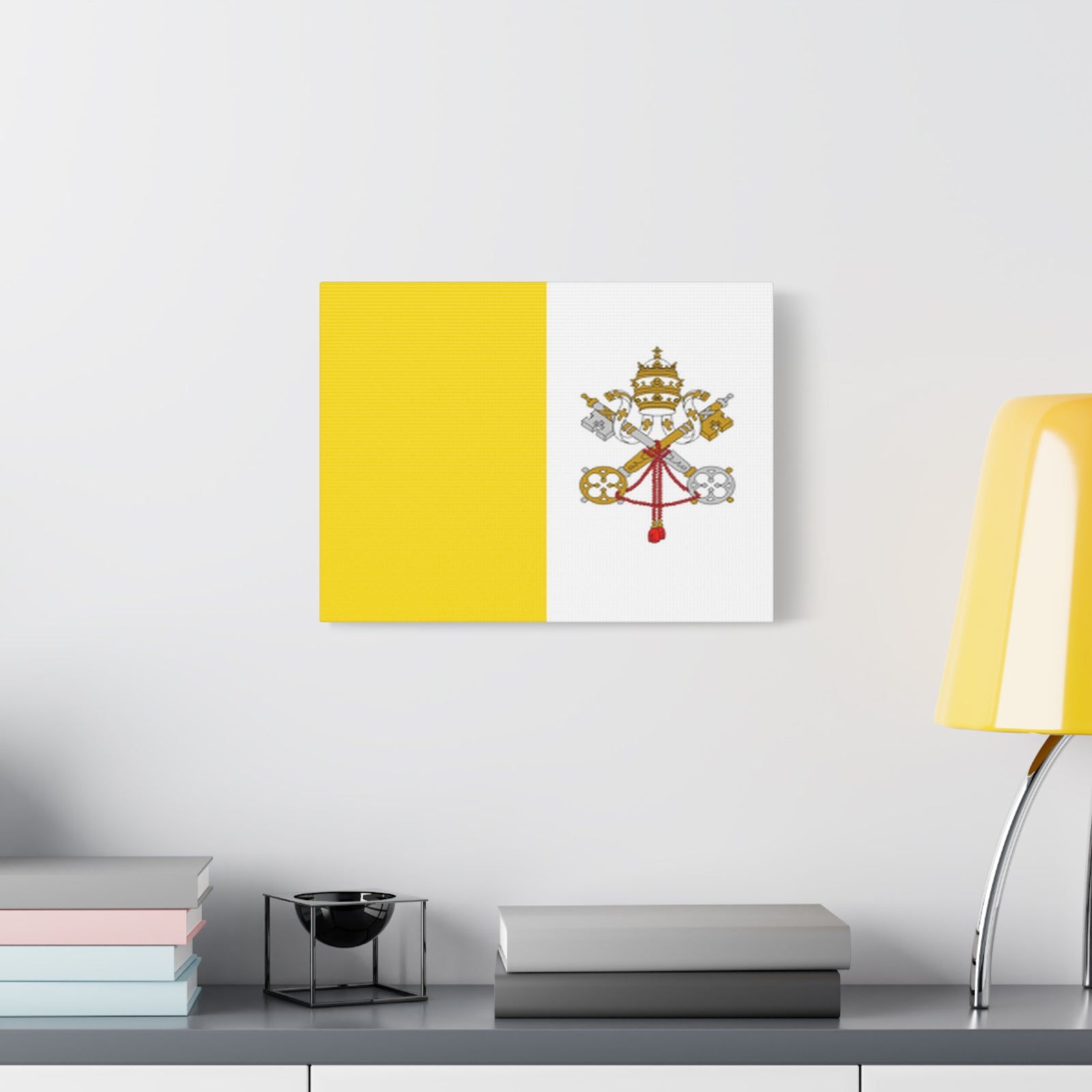 Vatican City Country Flag Canvas Vibrant Wall Art Unframed Home Decor-Express Your Love Gifts