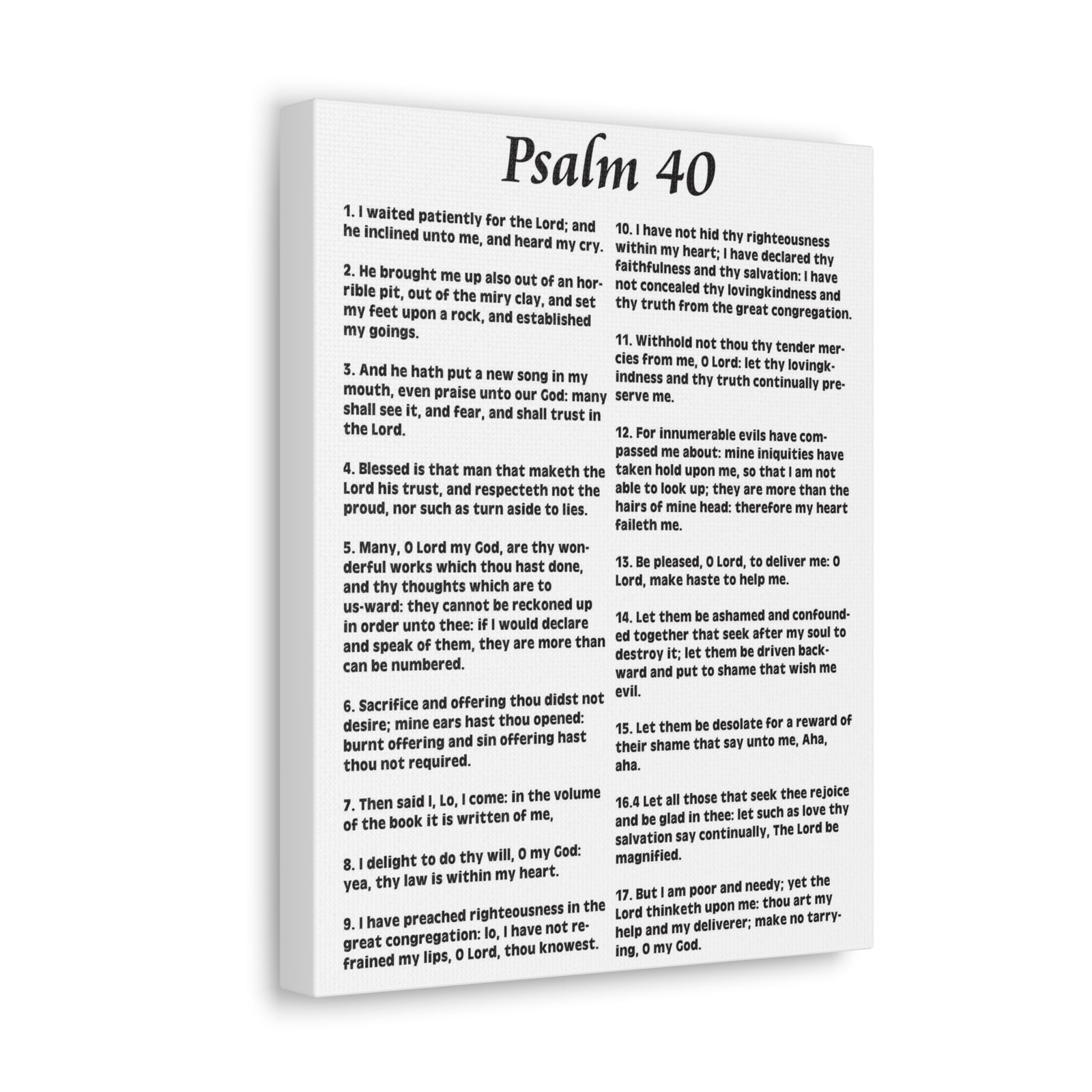 Scripture Walls My Deliverer Heard Me Psalm 40:11 Christian Wall Art Print Ready to Hang-Express Your Love Gifts