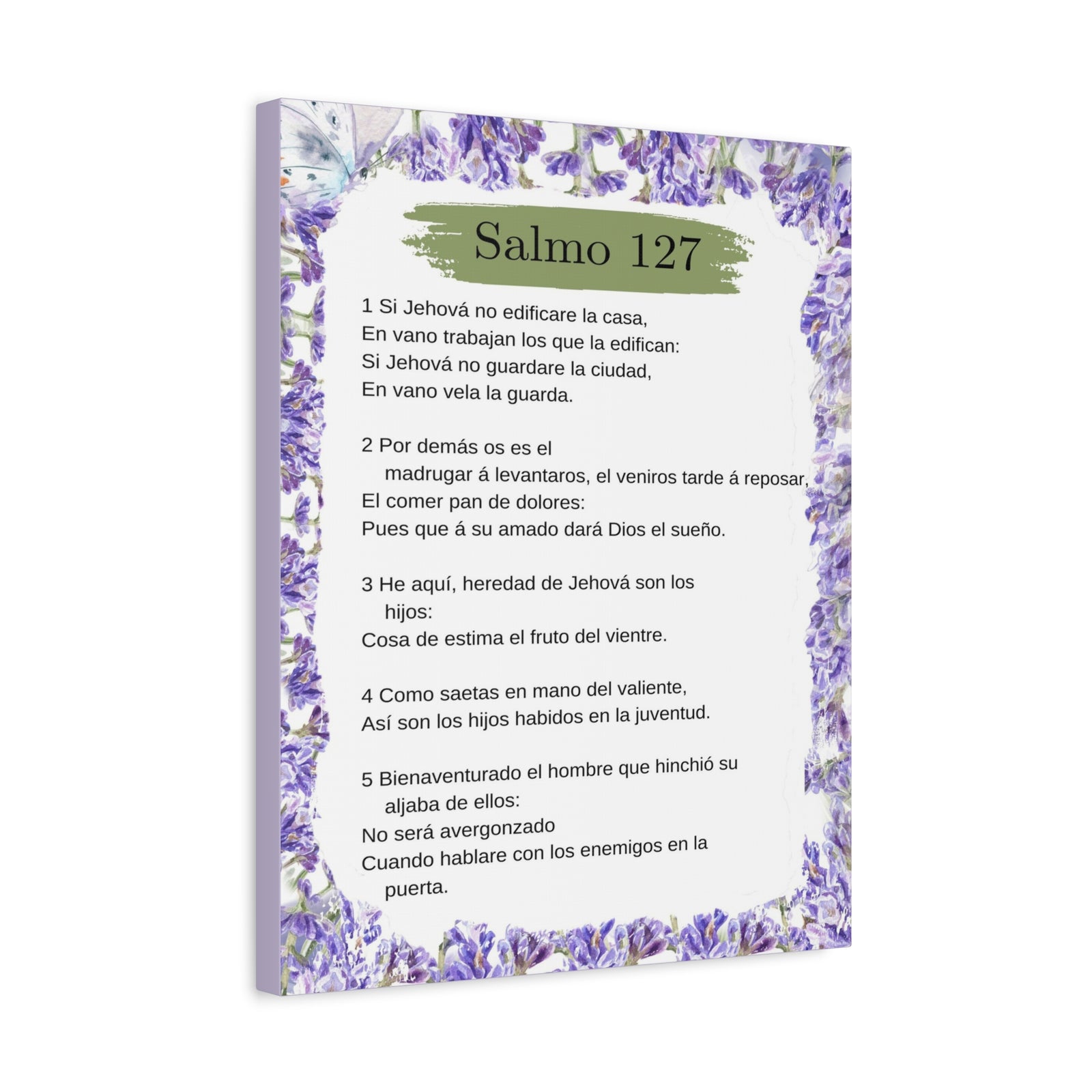 Salmo 127 Impresión De Arte Cristiano en la Pared Lista Para Colgar-Express Your Love Gifts