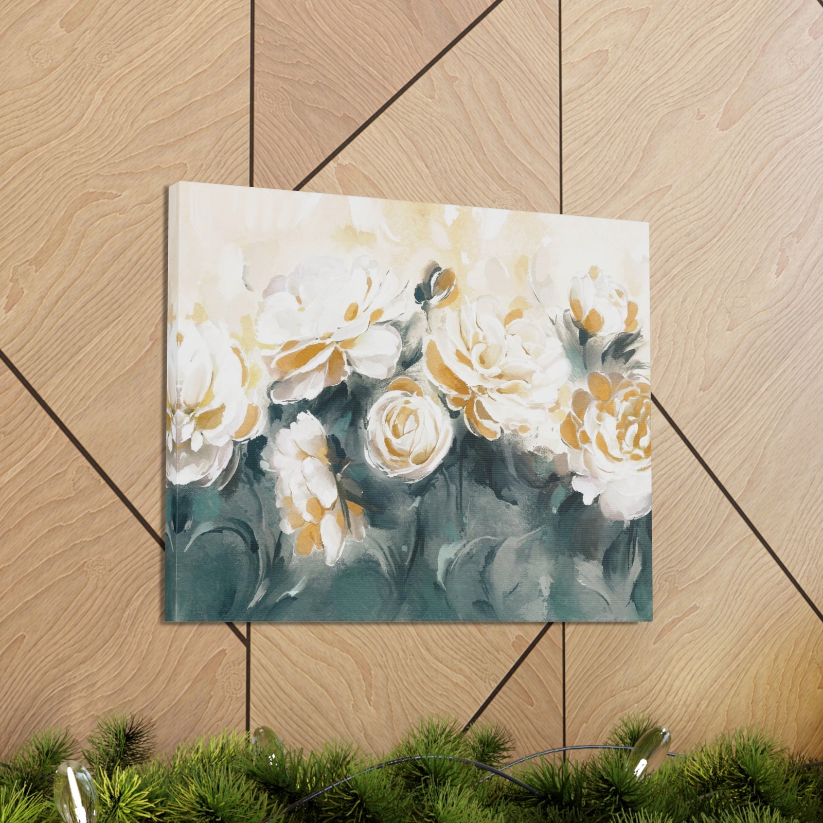 Painting With Flower Rose And Peonies Flower Canvas Wall Art for Home Decor Ready-to-Hang-Express Your Love Gifts