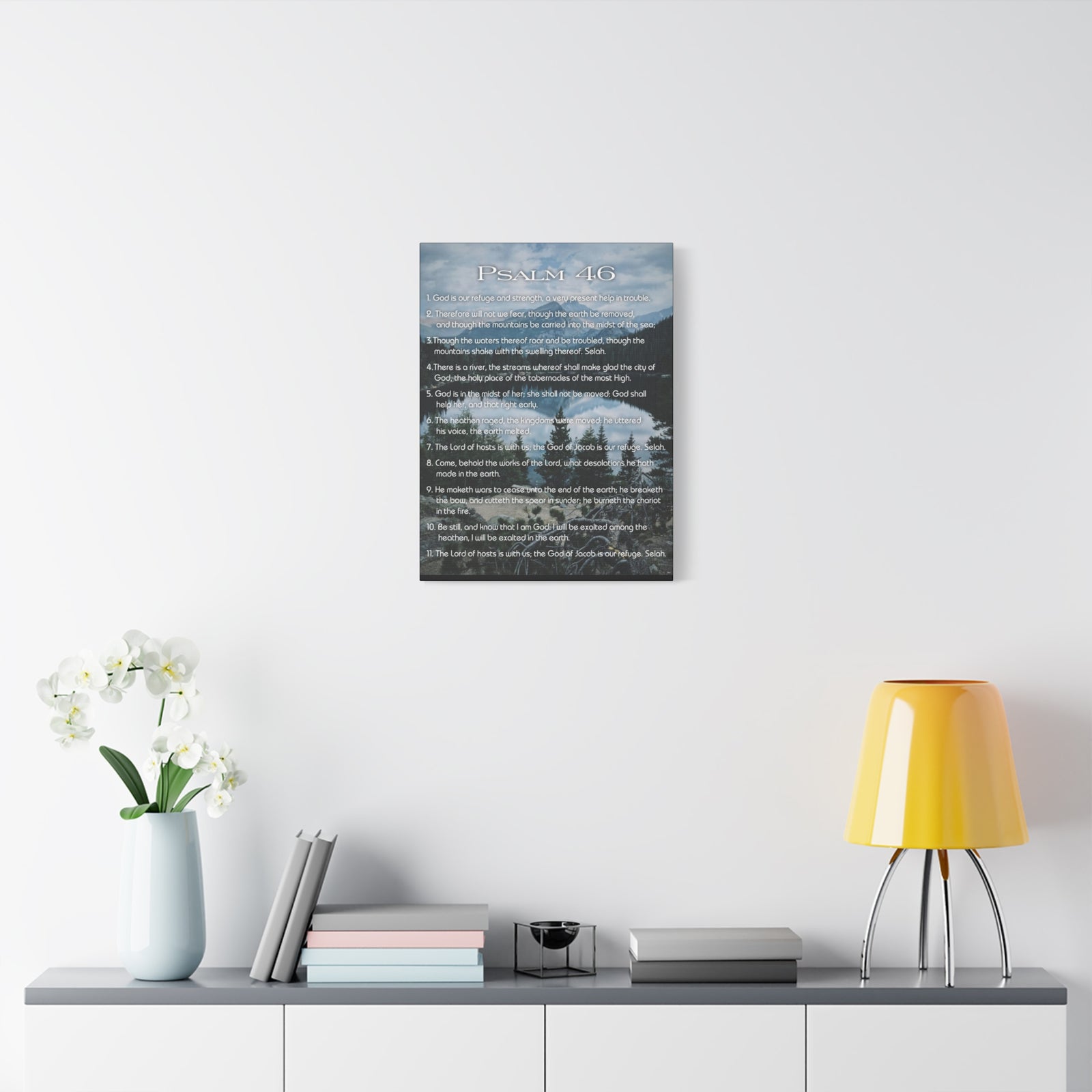 Scripture Walls Lord Reign In Me Psalm 46:11 Colored Christian Wall Art Print Ready to Hang-Express Your Love Gifts
