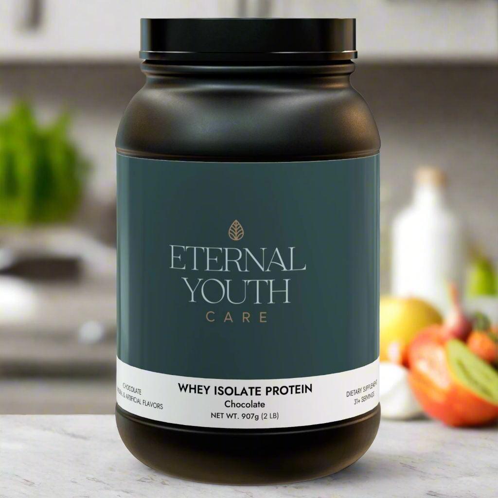 Eternal Youth Chocolate Whey Isolate Protein Supplement – Muscle Growth & Recovery Support (2lb / 907g)-Express Your Love Gifts