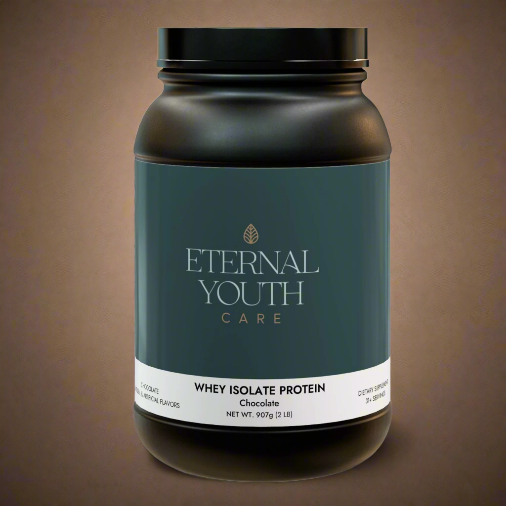 Eternal Youth Chocolate Whey Isolate Protein Supplement – Muscle Growth & Recovery Support (2lb / 907g)-Express Your Love Gifts