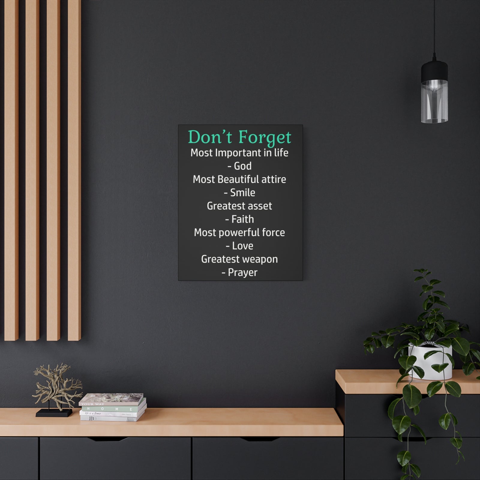 Inspirational Wall Art Don't Forget In Life Motivation Wall Decor for Home Office Gym Inspiring Success Quote Print Ready to Hang-Express Your Love Gifts
