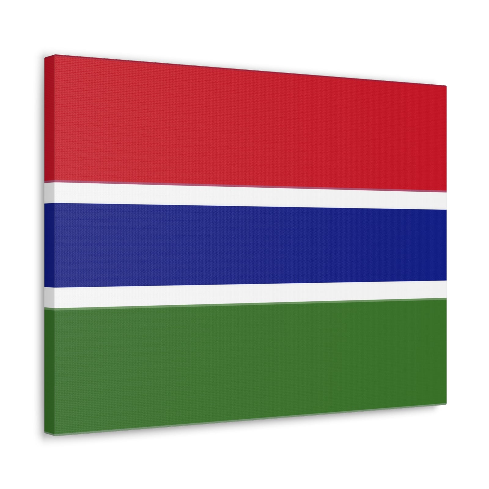 Gambia Country Flag Canvas Vibrant Wall Art Unframed Home Decor-Express Your Love Gifts