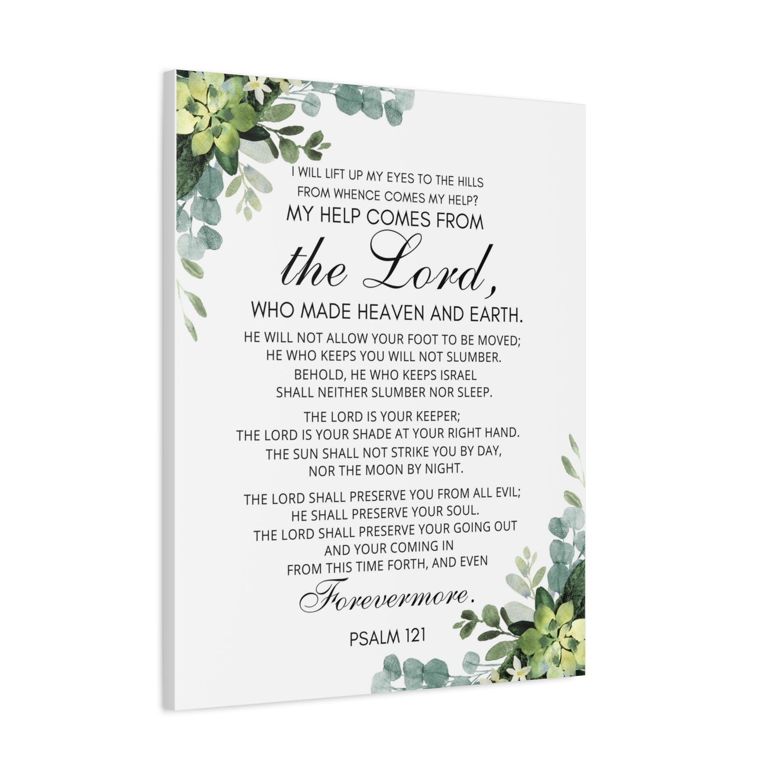 Scripture Walls Psalm 121 My Help Comes From God Bible Verse Canvas Christian Wall Art Ready to Hang Unframed-Express Your Love Gifts