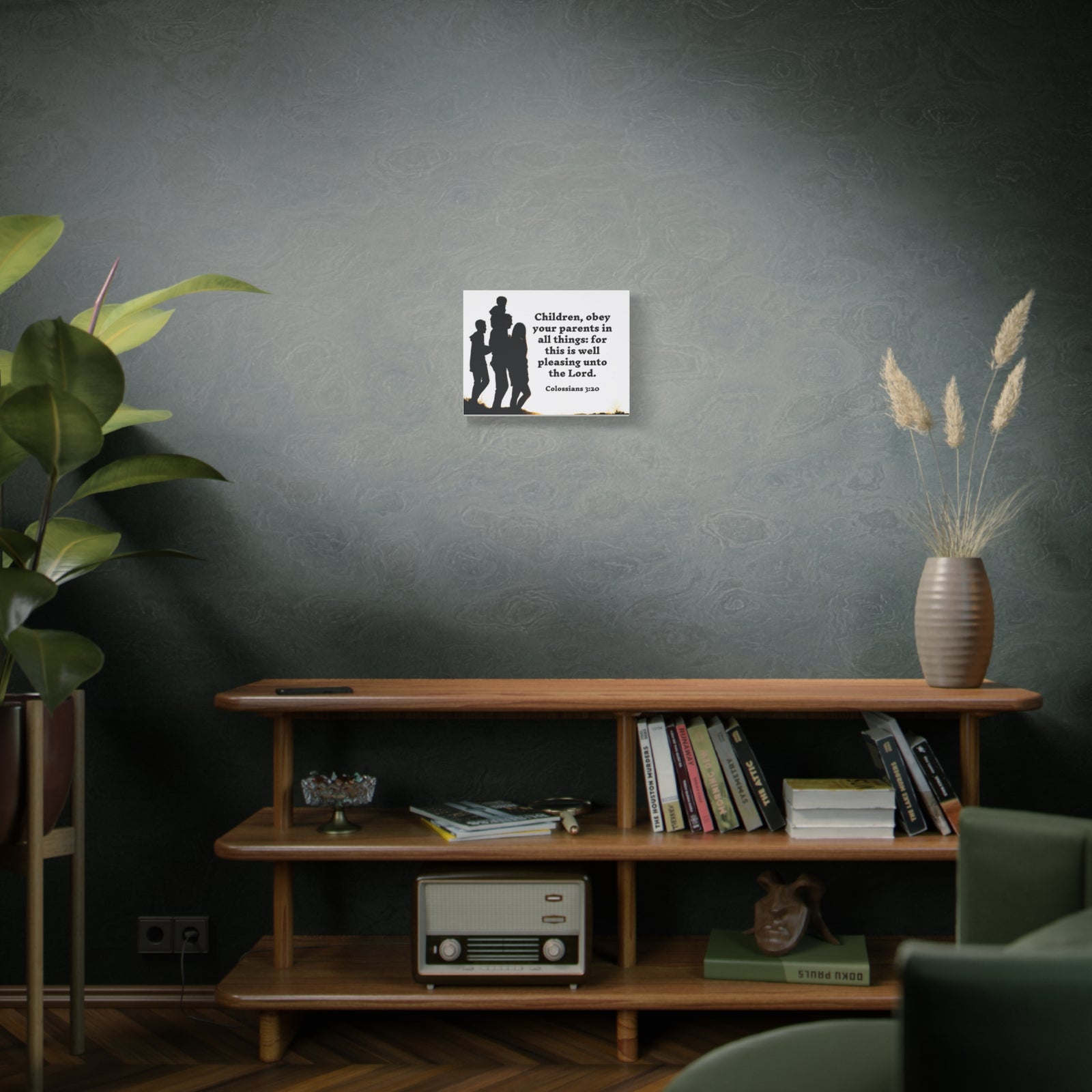 Scripture Walls Obey Your Parents Colossians 3:20 Bible Verse Canvas Christian Wall Art Ready to Hang-Express Your Love Gifts