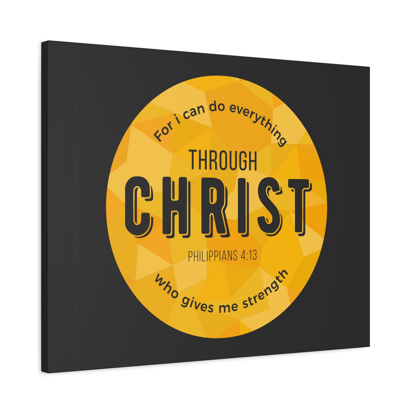 Scripture Canvas For I Can Do Everything Philippians 4:13 Christian Wall Art Bible Verse Print Ready To Hang-Express Your Love Gifts