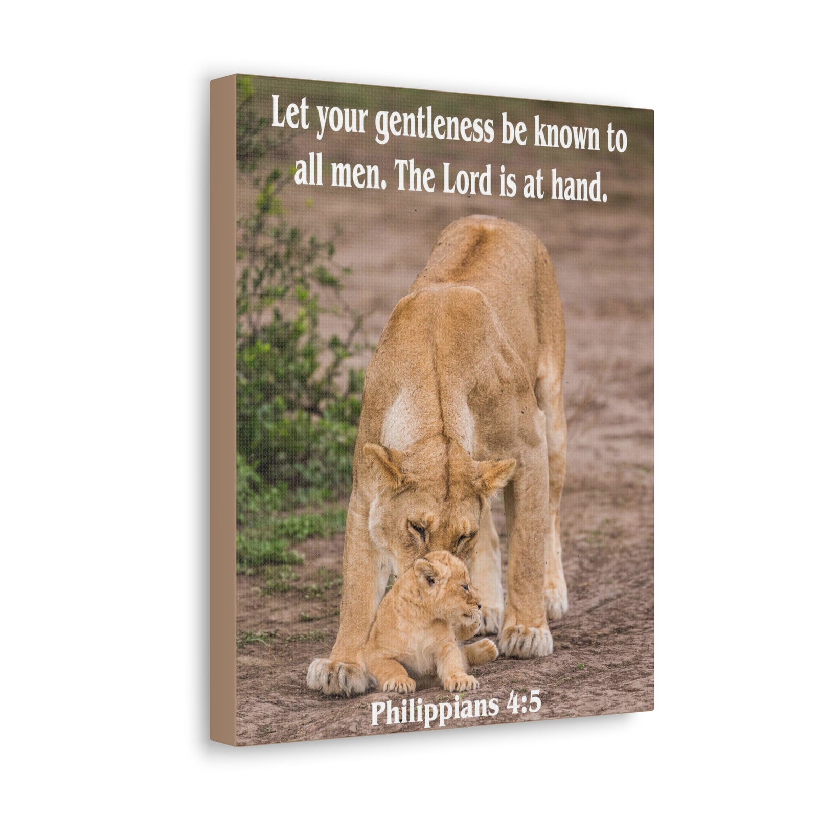 Scripture Canvas The Lord is at Hand Philippians 4:5 Christian Wall Art Bible Verse Print Ready to Hang-Express Your Love Gifts