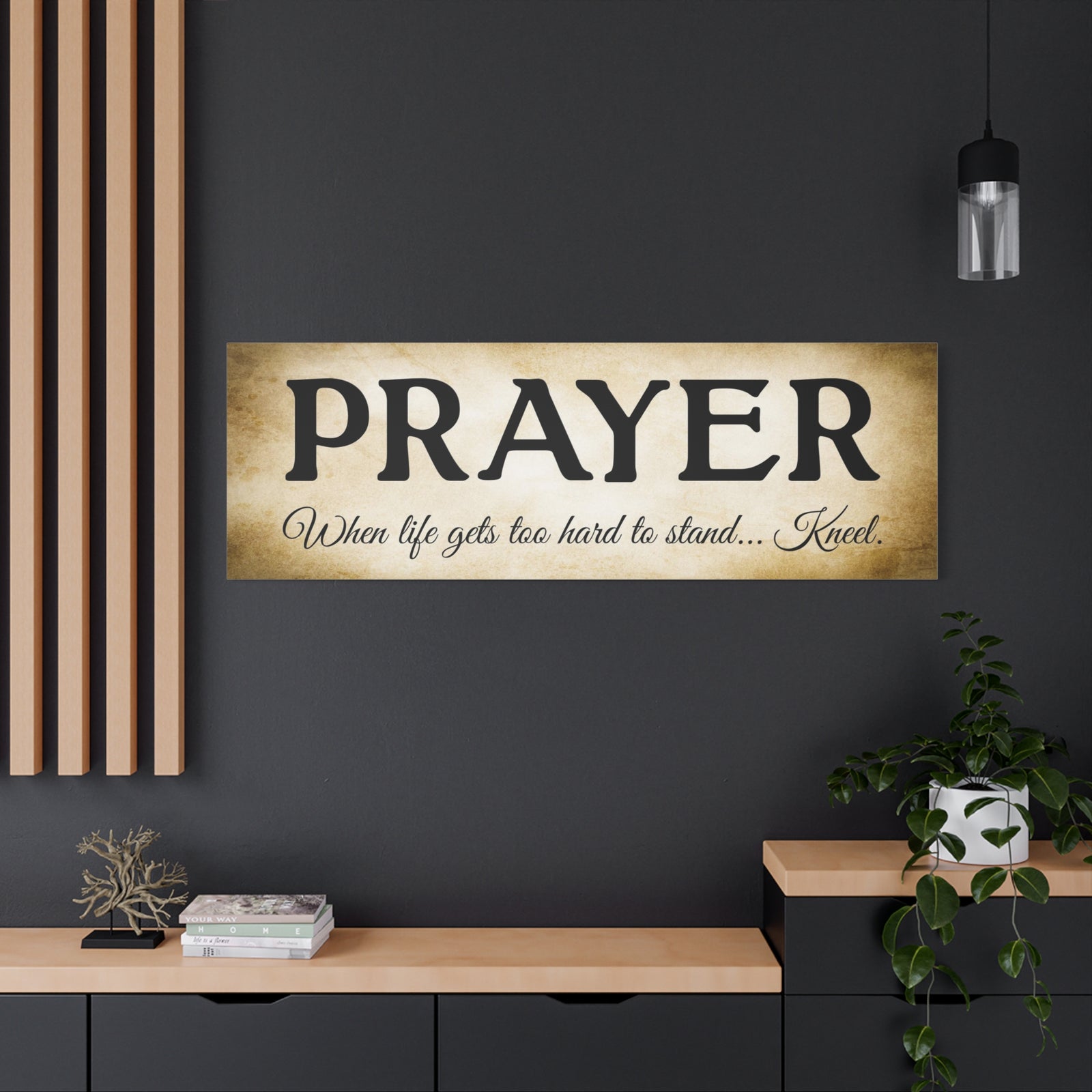Scripture Walls Prayer Gold Bible Verse Canvas Christian Wall Art Ready to Hang Unframed-Express Your Love Gifts
