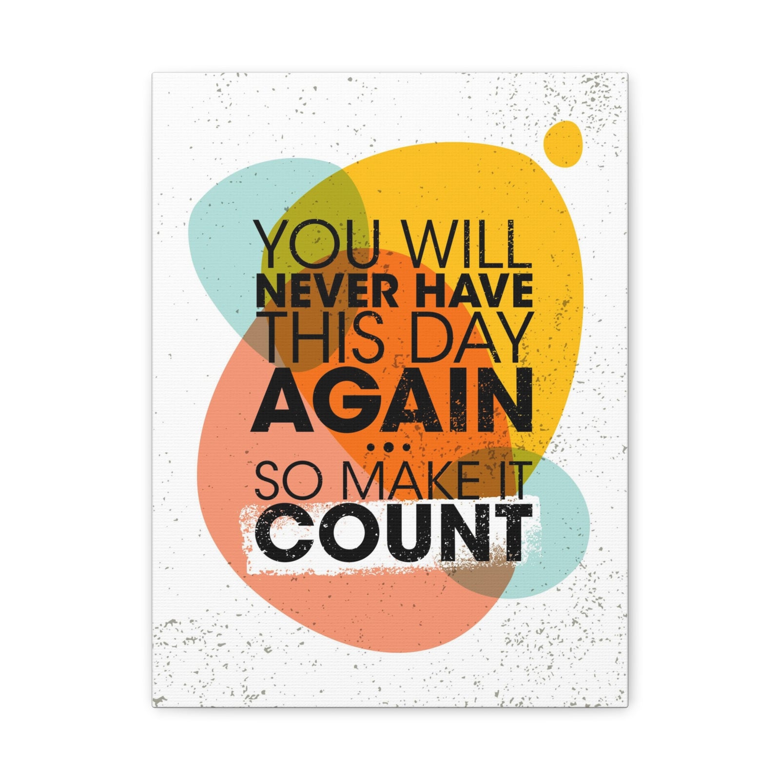 Inspirational Wall Art Make This Day Count Motivation Wall Decor for Home Office Gym Inspiring Success Quote Print Ready to Hang-Express Your Love Gifts