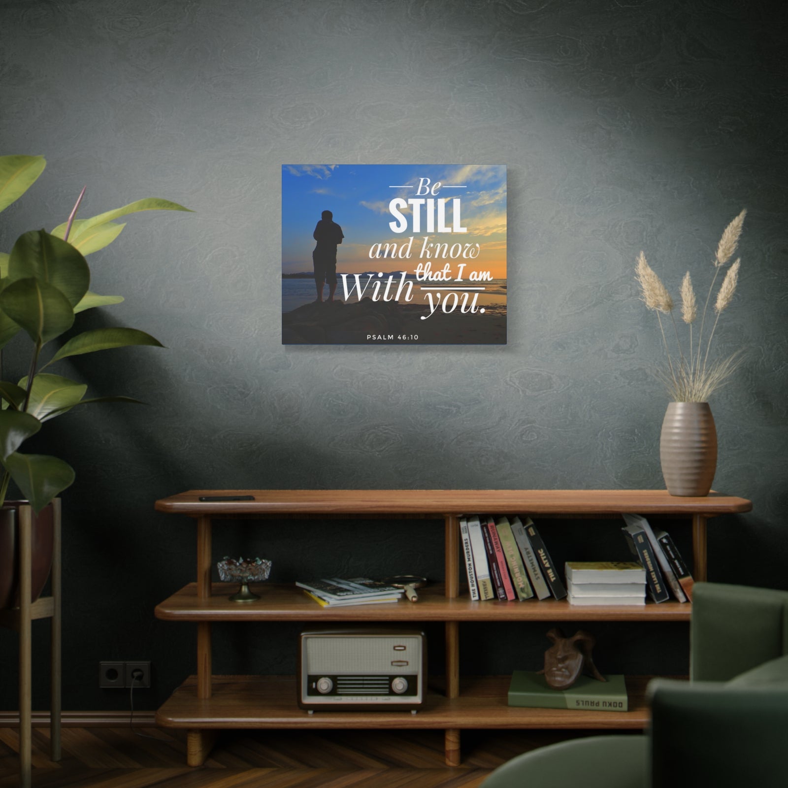 Scripture Walls I Am With You Psalm 46:10 Bible Verse Canvas Christian Wall Art Ready to Hang-Express Your Love Gifts