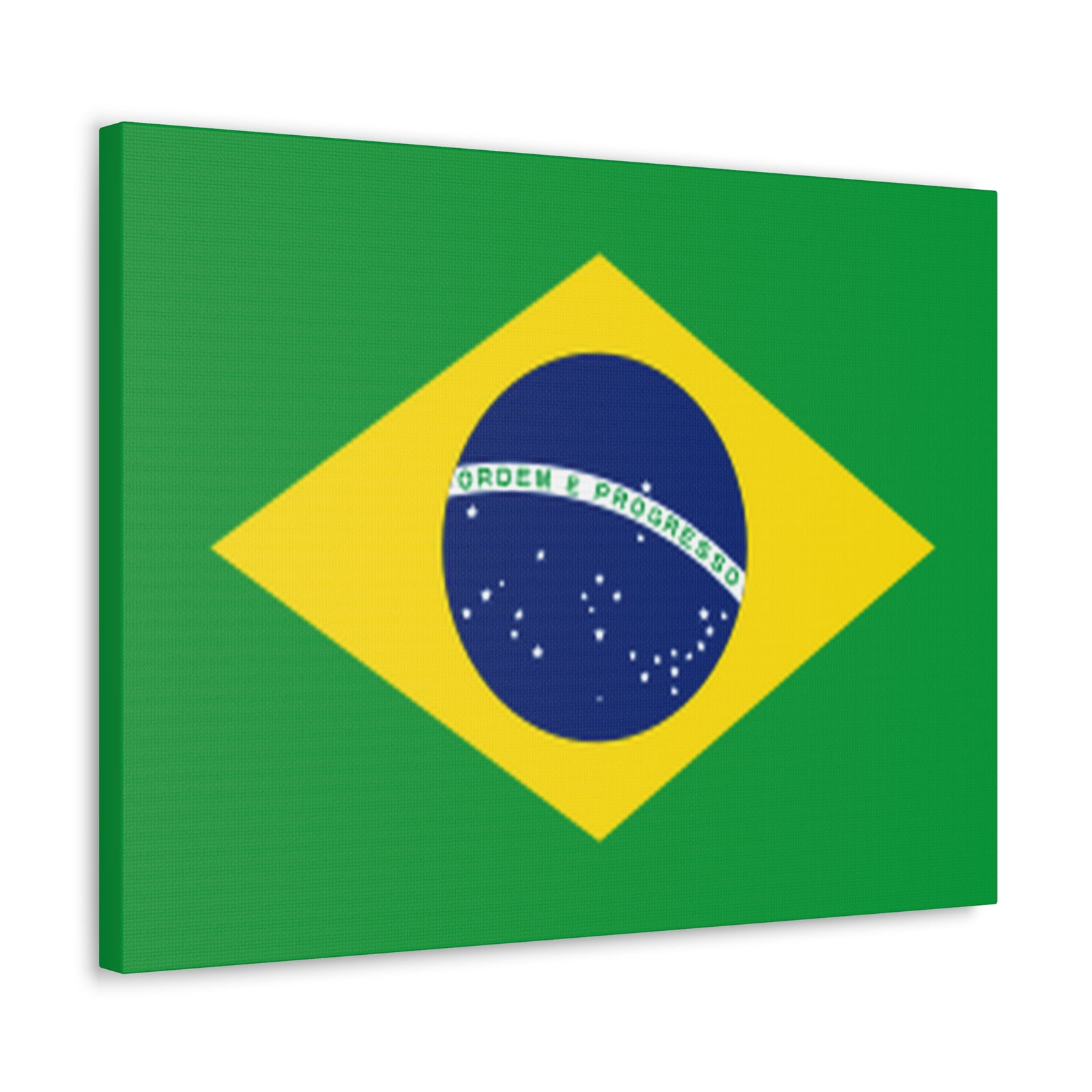Brazil Country Flag Canvas Vibrant Wall Art Unframed Home Decor-Express Your Love Gifts