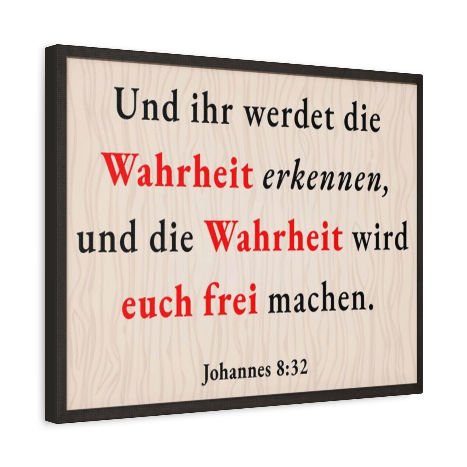 Scripture Walls Johannes 8:32 John 8:32 Truth Will Set You Free Bible Verse Canvas Christian Wall Art Ready to Hang Unframed-Express Your Love Gifts