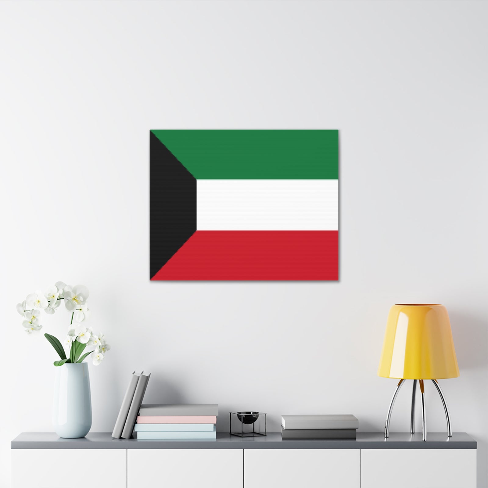 Kuwait Country Flag Canvas Vibrant Wall Art Unframed Home Decor-Express Your Love Gifts