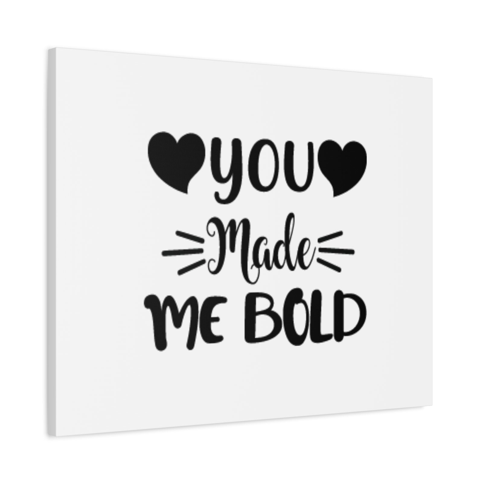 Scripture Canvas You Made Me Bold Psalms 138:3 Hearts Christian Wall Art Bible Verse Print Ready to Hang-Express Your Love Gifts