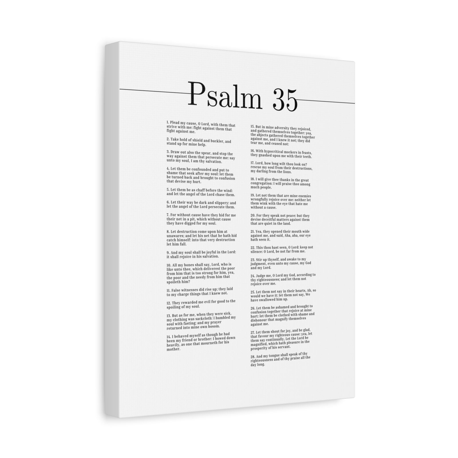 Scripture Canvas My Soul Shall Be Joyful Psalm 35 Christian Wall Art Bible Verse Print Ready to Hang-Express Your Love Gifts