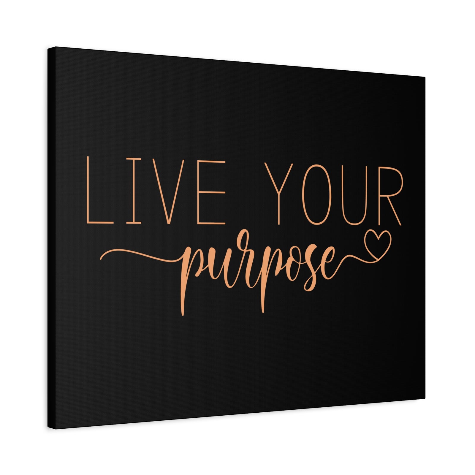Scripture Canvas Live Your Purpose Psalm 57:2 Christian Wall Art Bible Verse Print Ready to Hang-Express Your Love Gifts